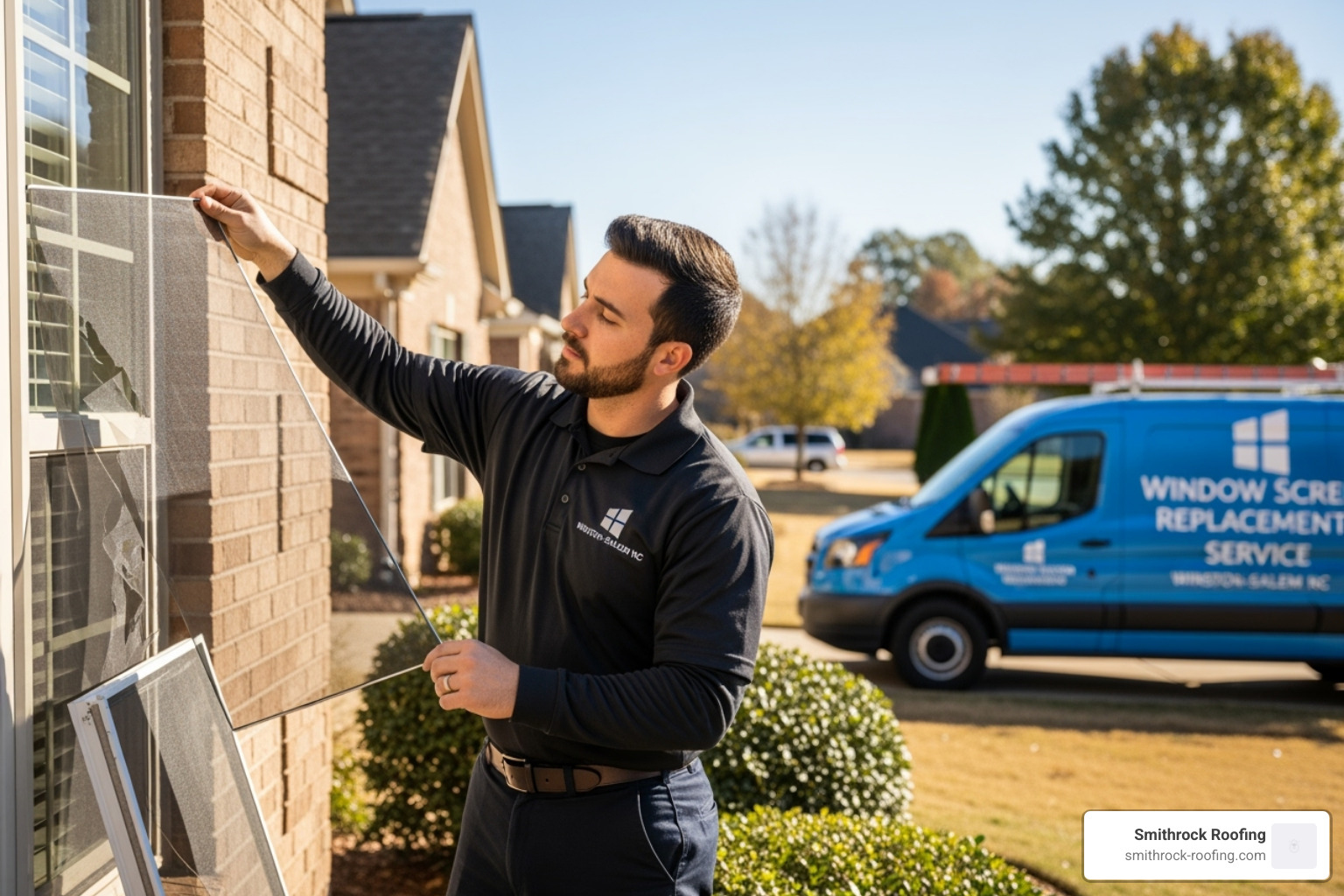 map of Winston-Salem service areas - window screen replacement service winston salem nc