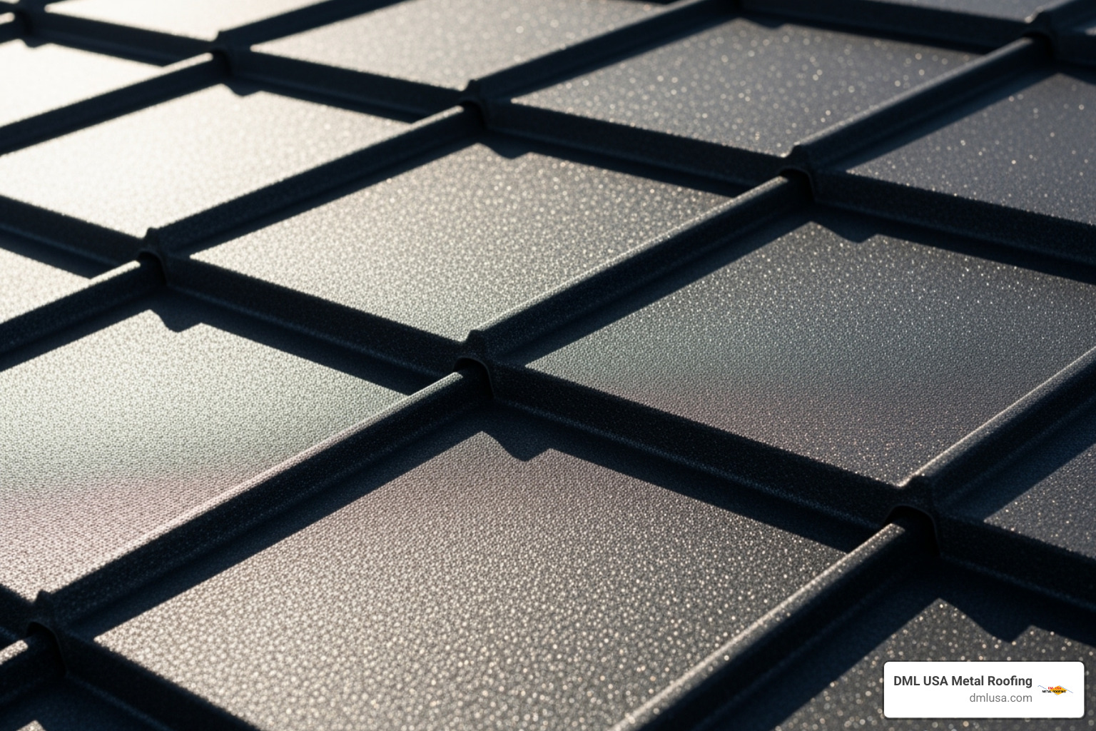 A close-up shot showing the texture and profile of a premium metal roofing material, highlighting its intricate details and durable finish - concrete roof tile manufacturers usa