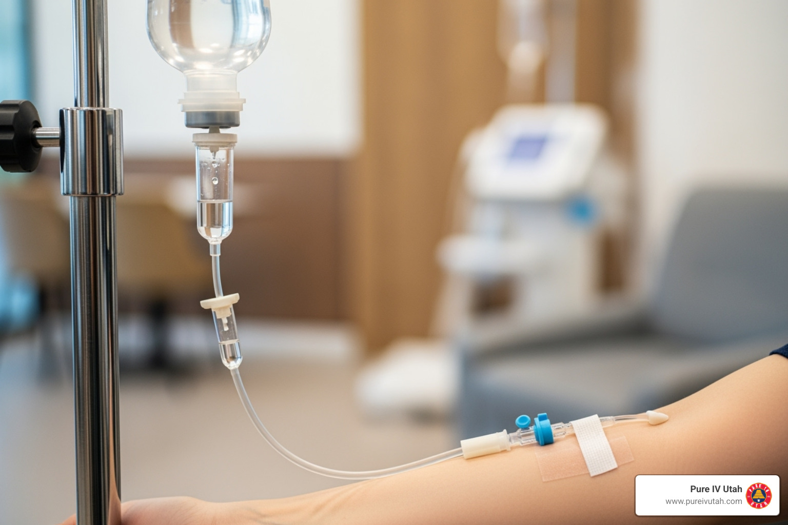 Map interface showing pins for different IV therapy options - iv fluids for dehydration near me