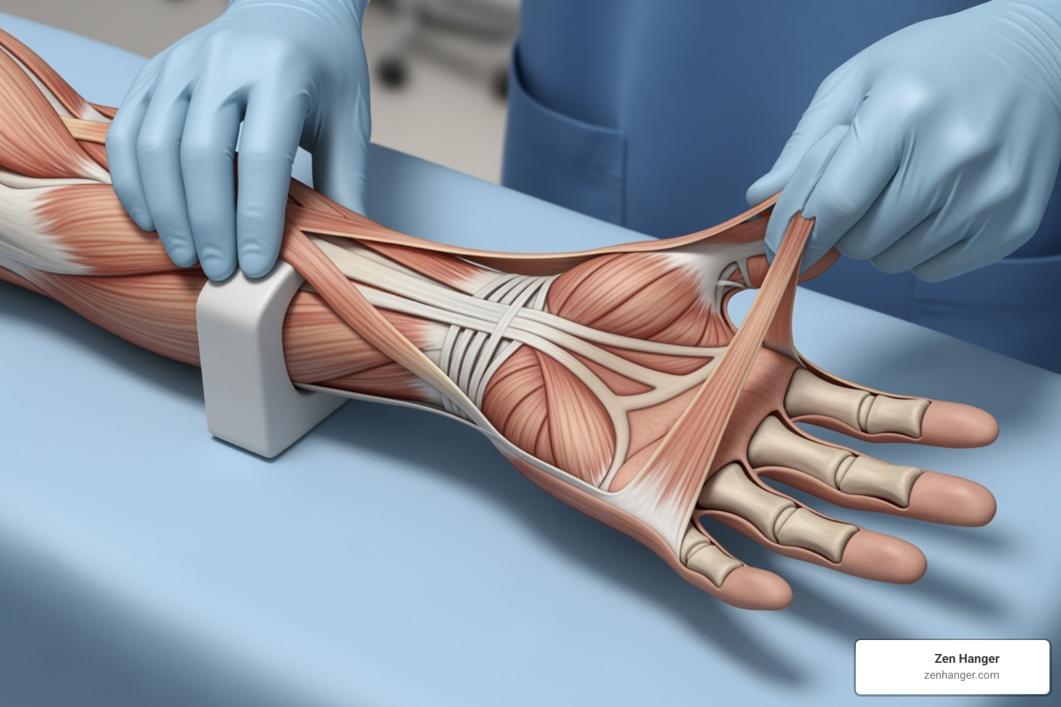 illustrating the concept of tissue traction in a clinical, non-explicit way - penis enlargement natural methods
