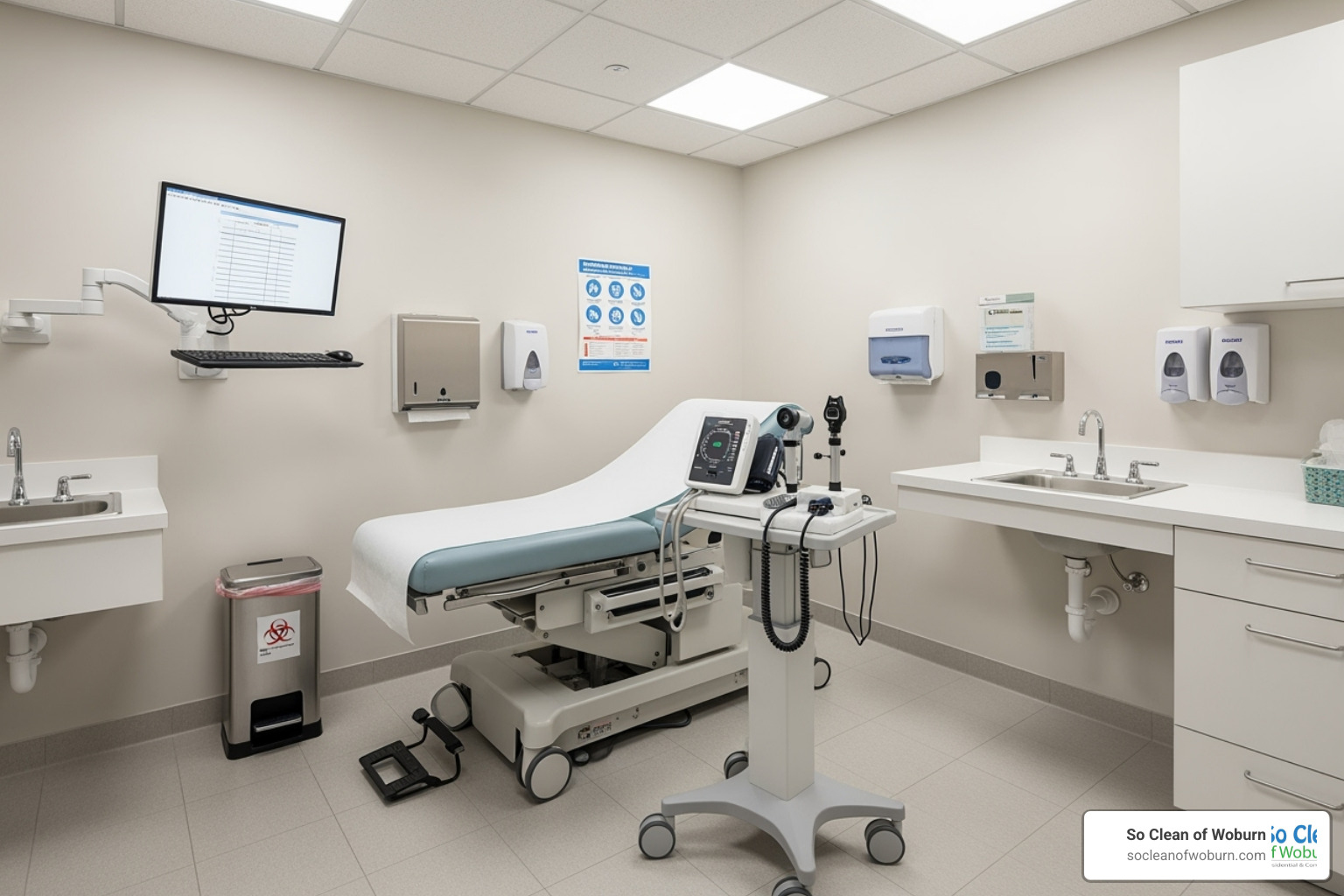 sanitized medical examination room - Medford janitorial services sanitized medical examination room - Medford janitorial services