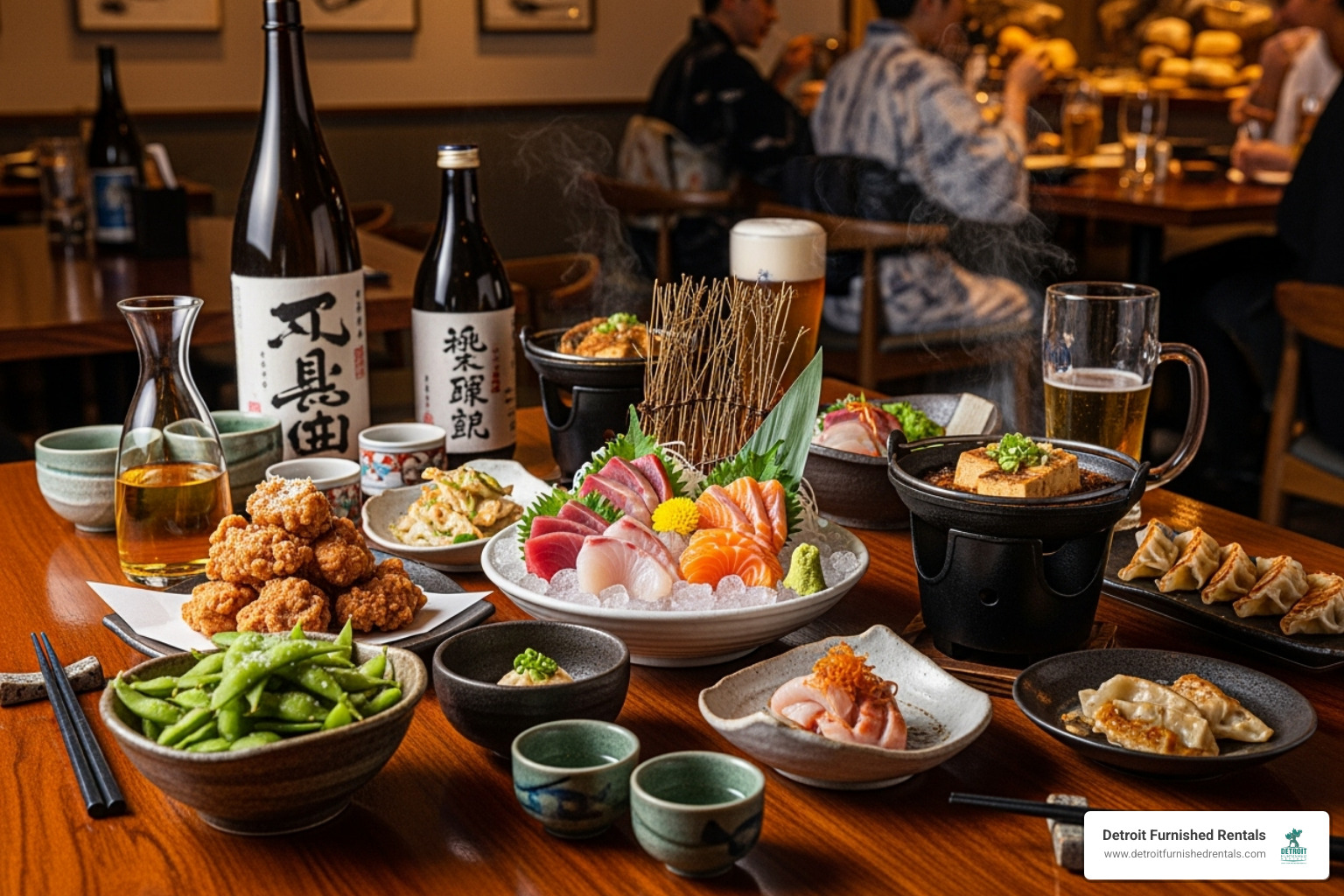 Japanese small plates and sake - Detroit happy hour