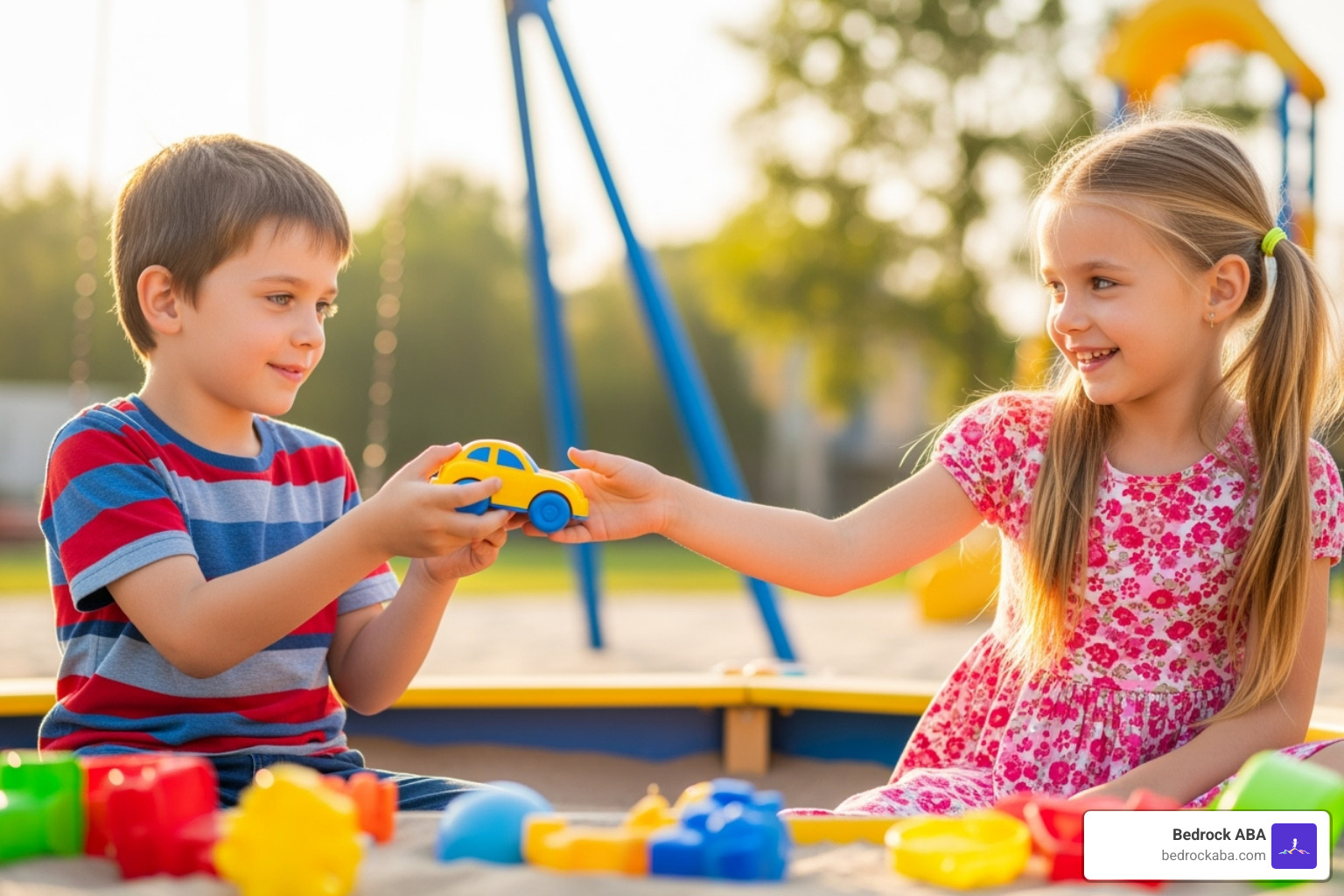 Two children with autism playing together, demonstrating social skills - aba therapy for autism