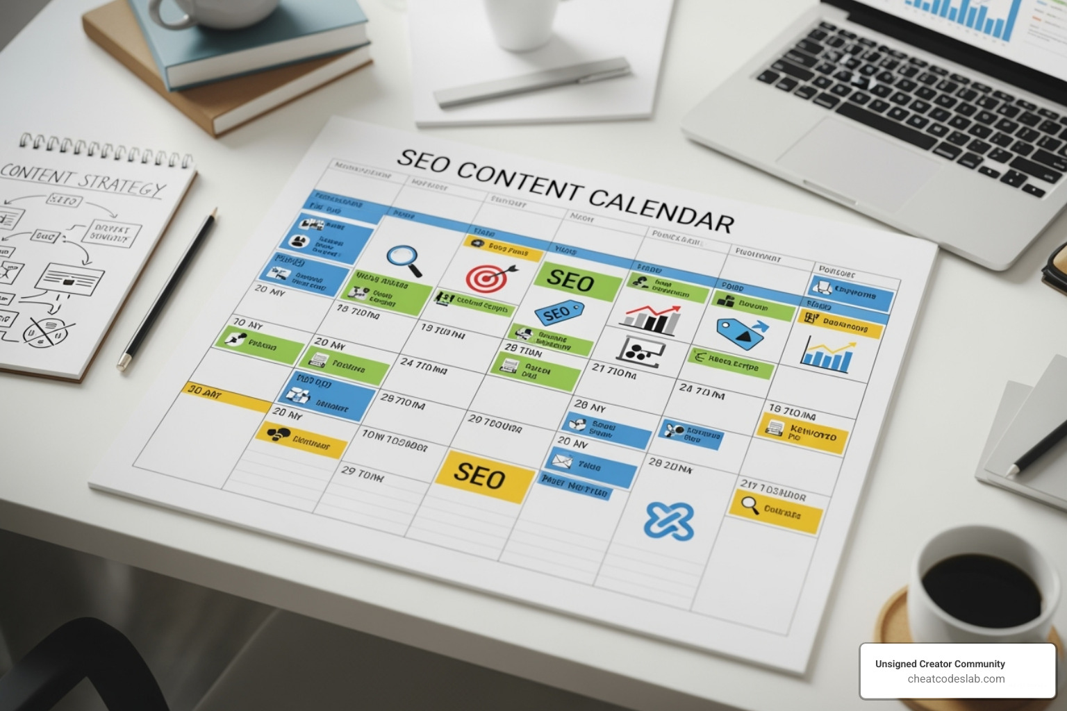 content brief template - SEO content calendar
