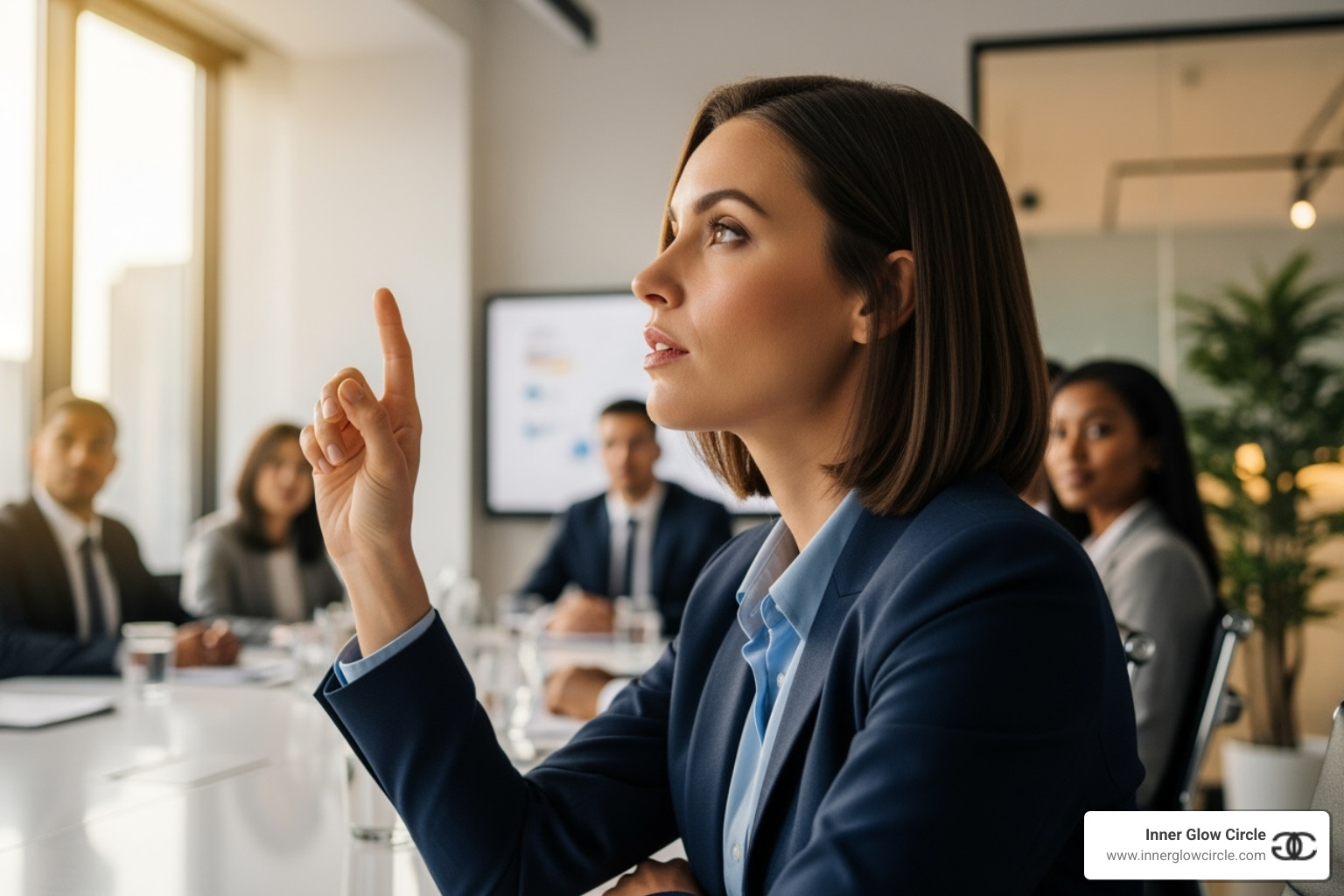 woman asking a question - Leadership coaching for women
