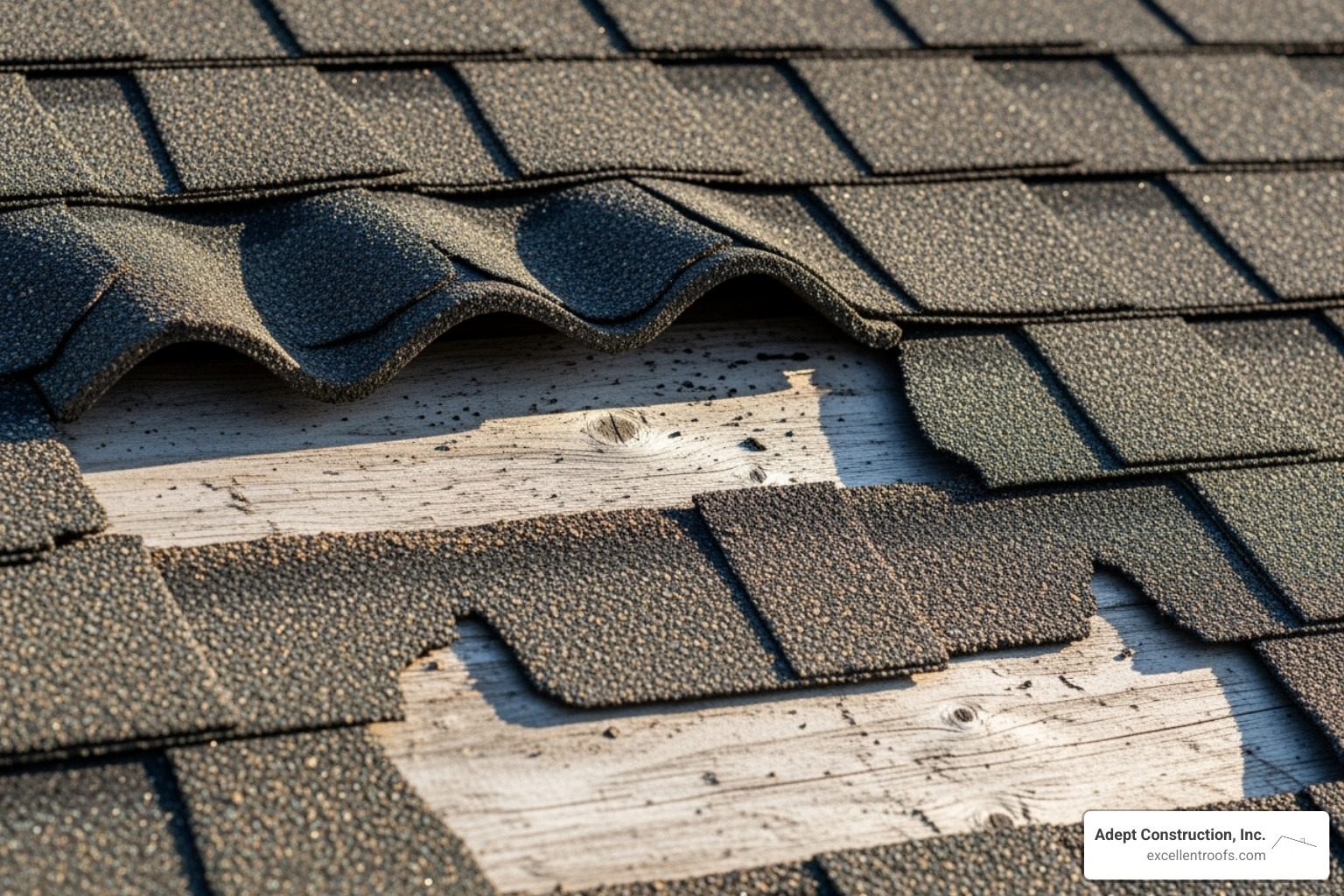 curled or missing asphalt shingles - roofing downers grove il