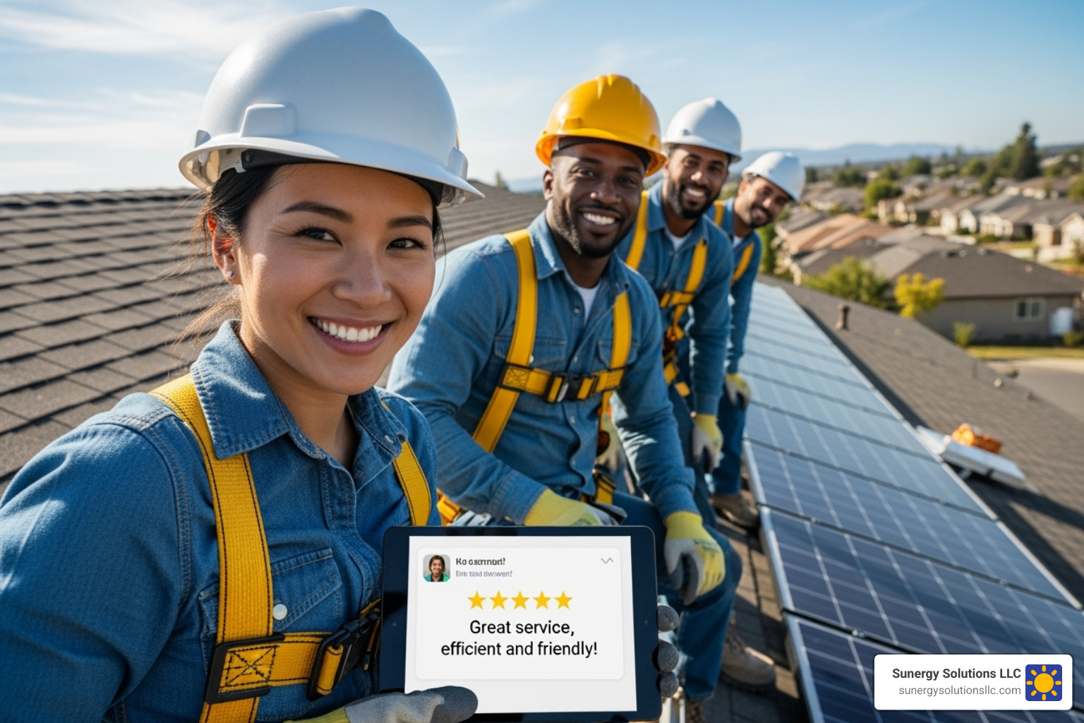 A piggy bank with a sun logo on it next to an electricity bill - Solar panel installers reviews