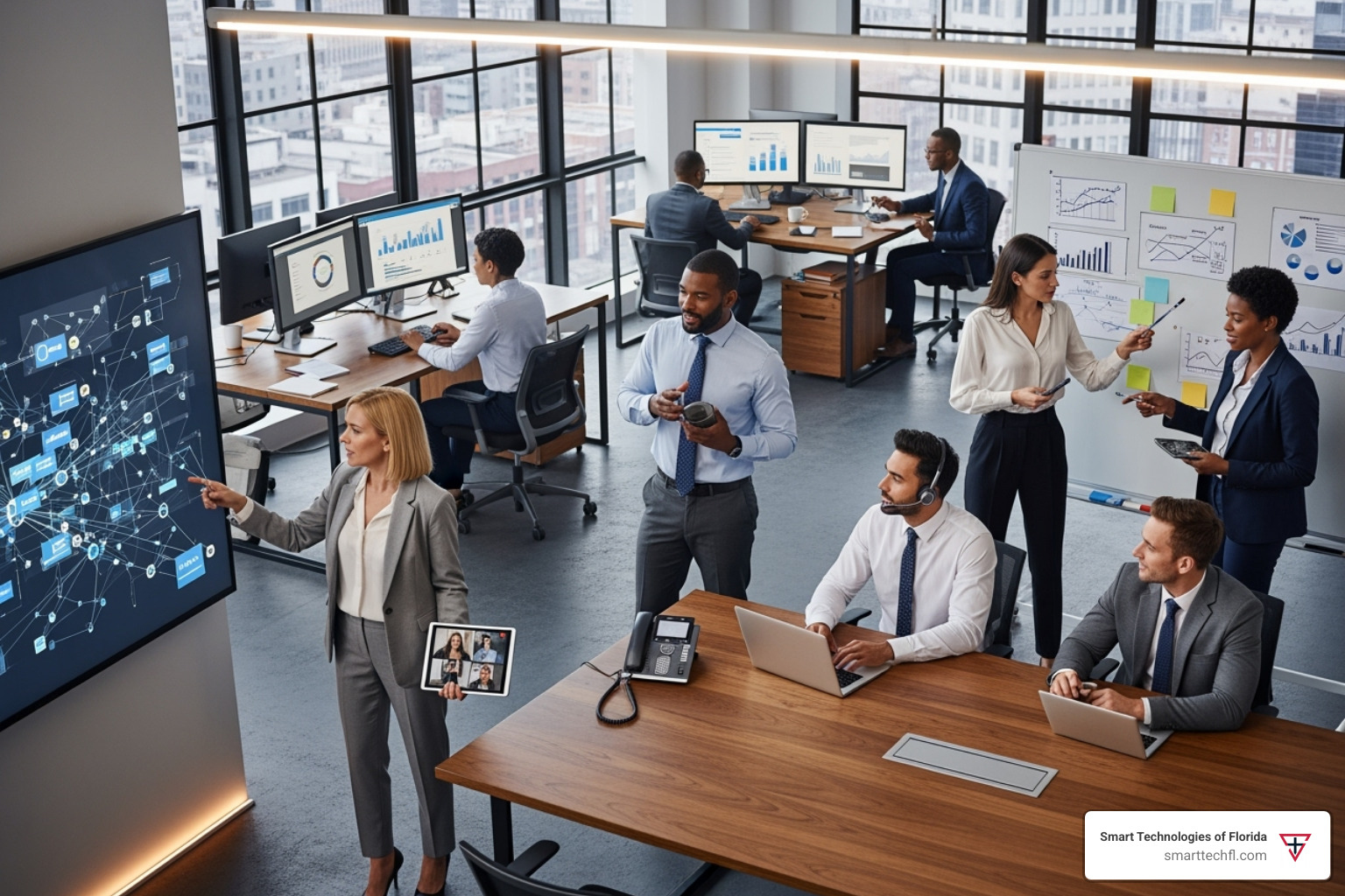 integrated communication dashboard - business communications systems