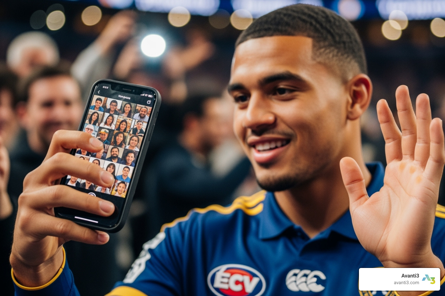 athlete interacting positively with fans online - athletes and social media
