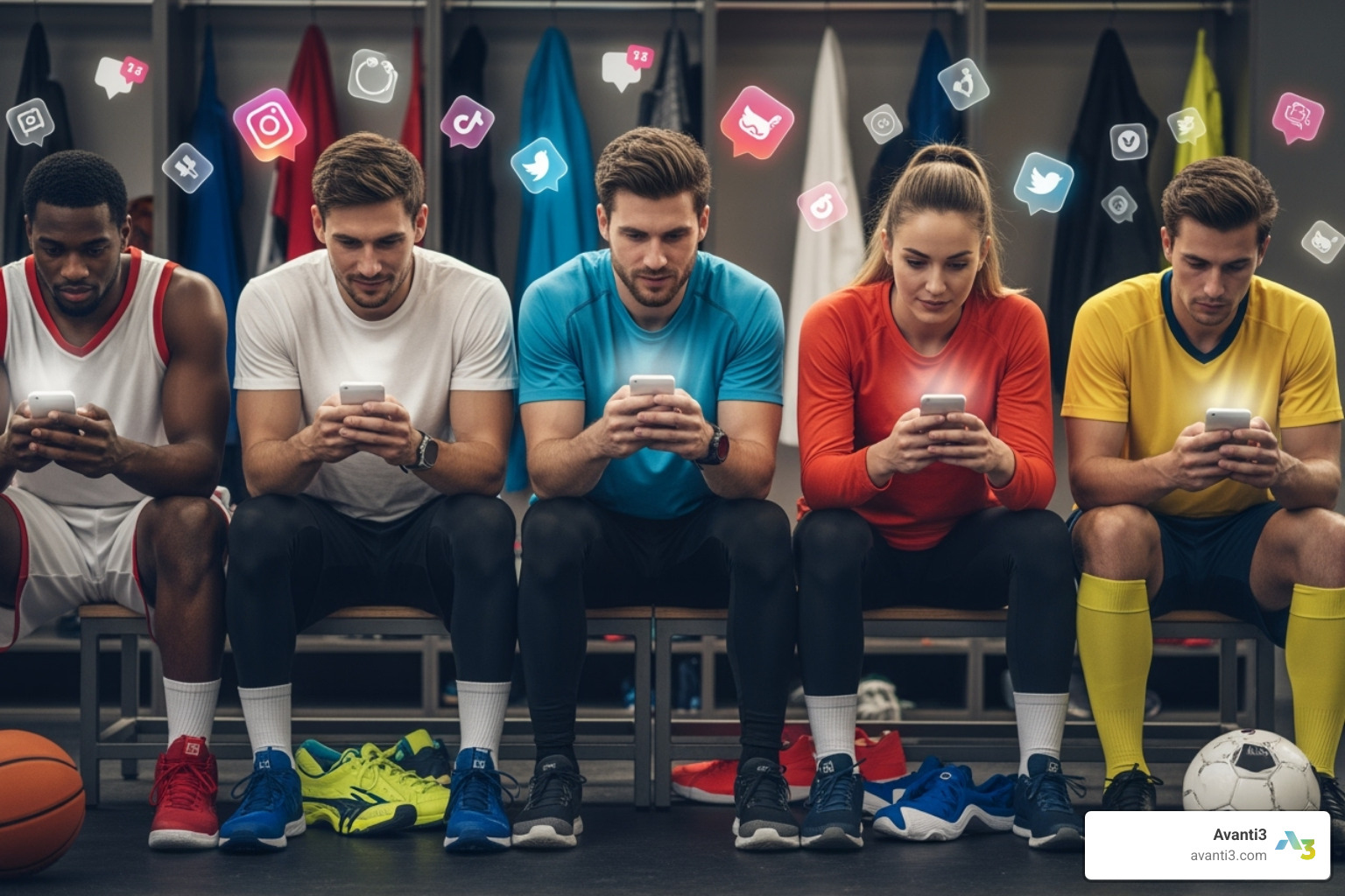 athlete looking stressed while reading comments on a screen - athletes and social media
