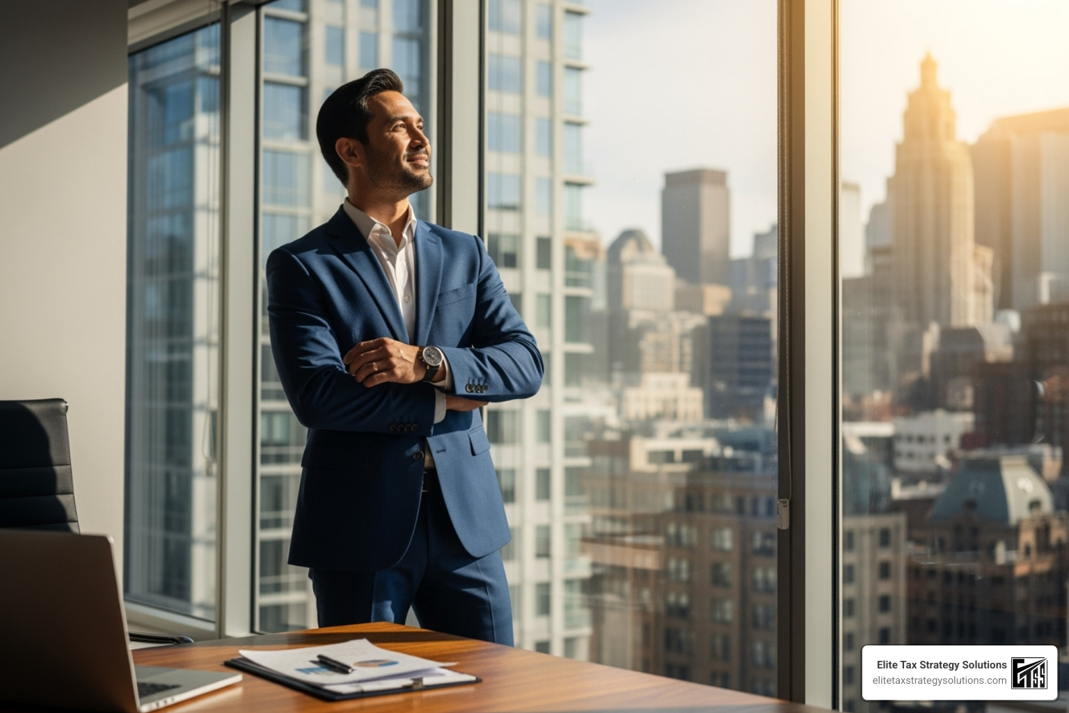 confident individual or business owner looking towards the future, symbolizing financial security. - personalized tax advice confident individual or business owner looking towards the future, symbolizing financial security. - personalized tax advice