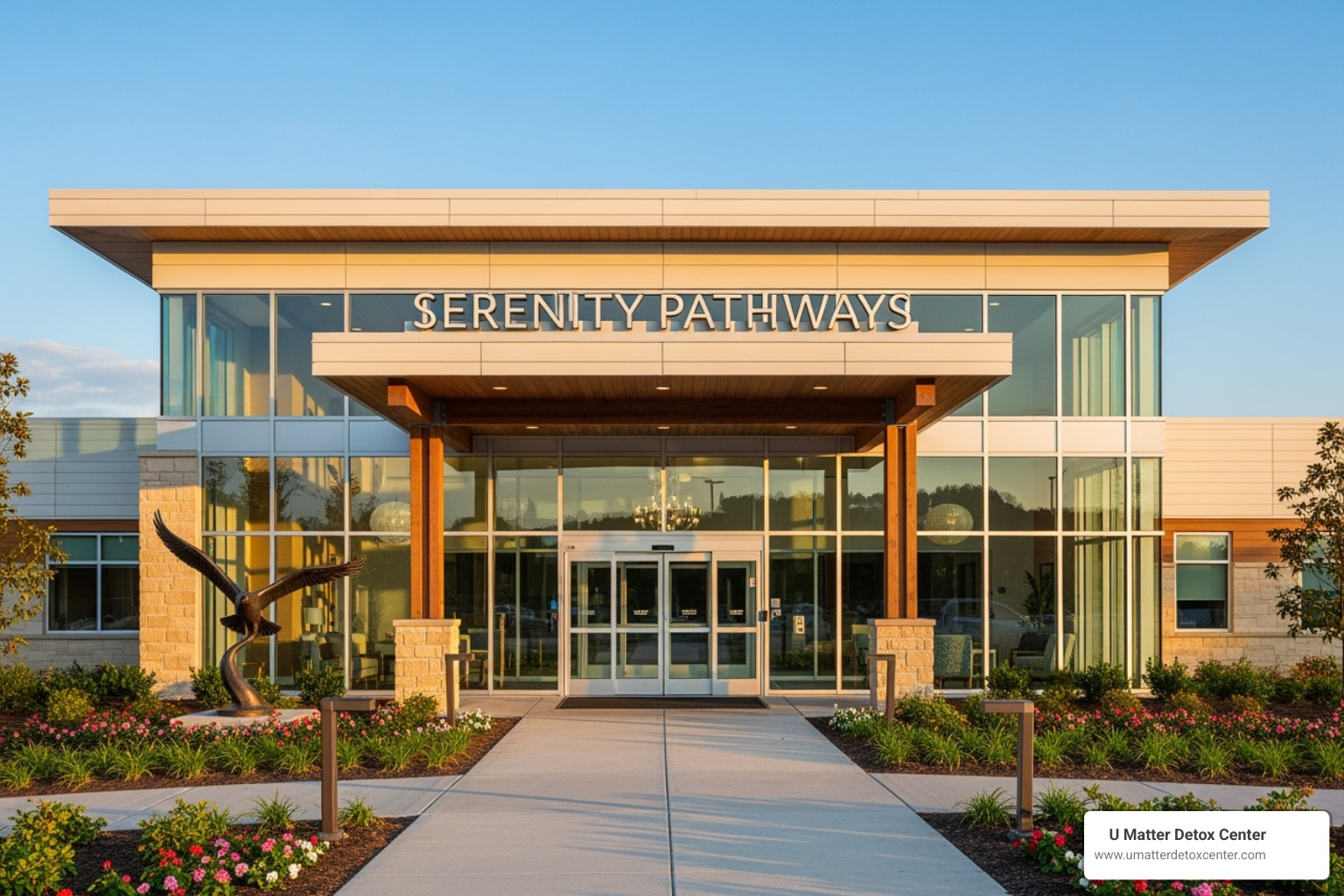 A welcoming and professional rehab facility entrance, symbolizing a fresh start - alcohol rehab long beach