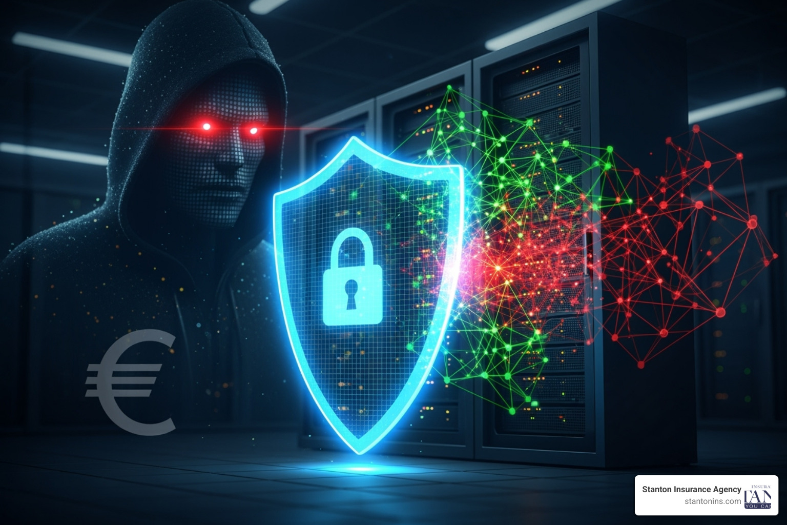 A magnifying glass hovering over the "Coverage" section of an insurance policy document. - ransomware insurance