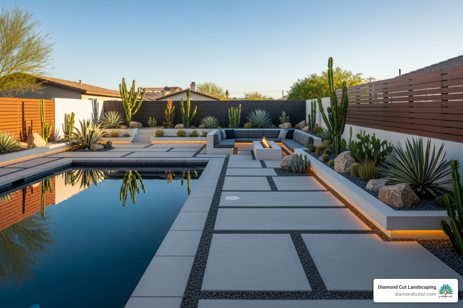 3D landscape design rendering - arizona landscaping company