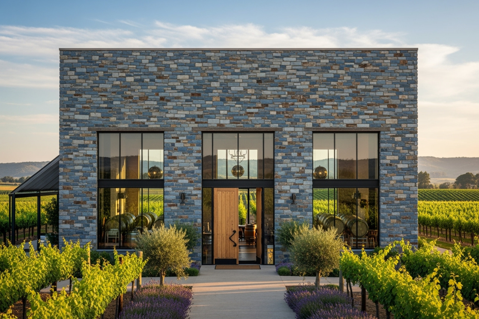 the unique bluestone building of Provenance Wines - great ocean road wineries