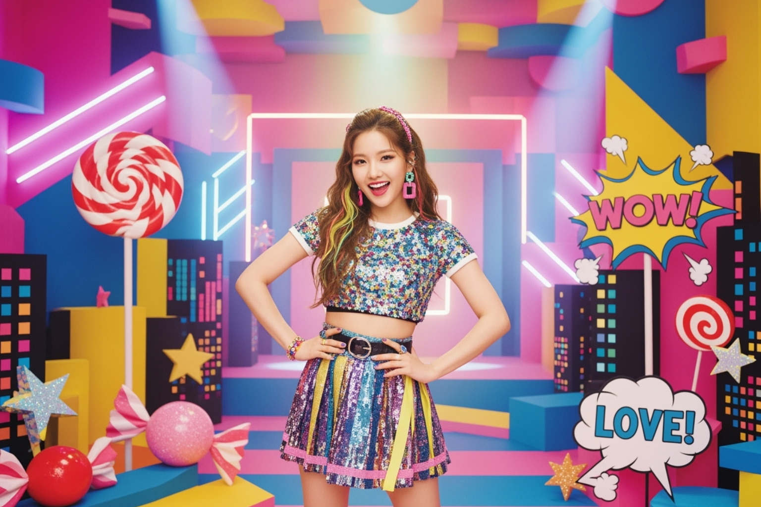 Jo Yuri from the music video of "Glassy" or "Love Shhh!" - jo yuri