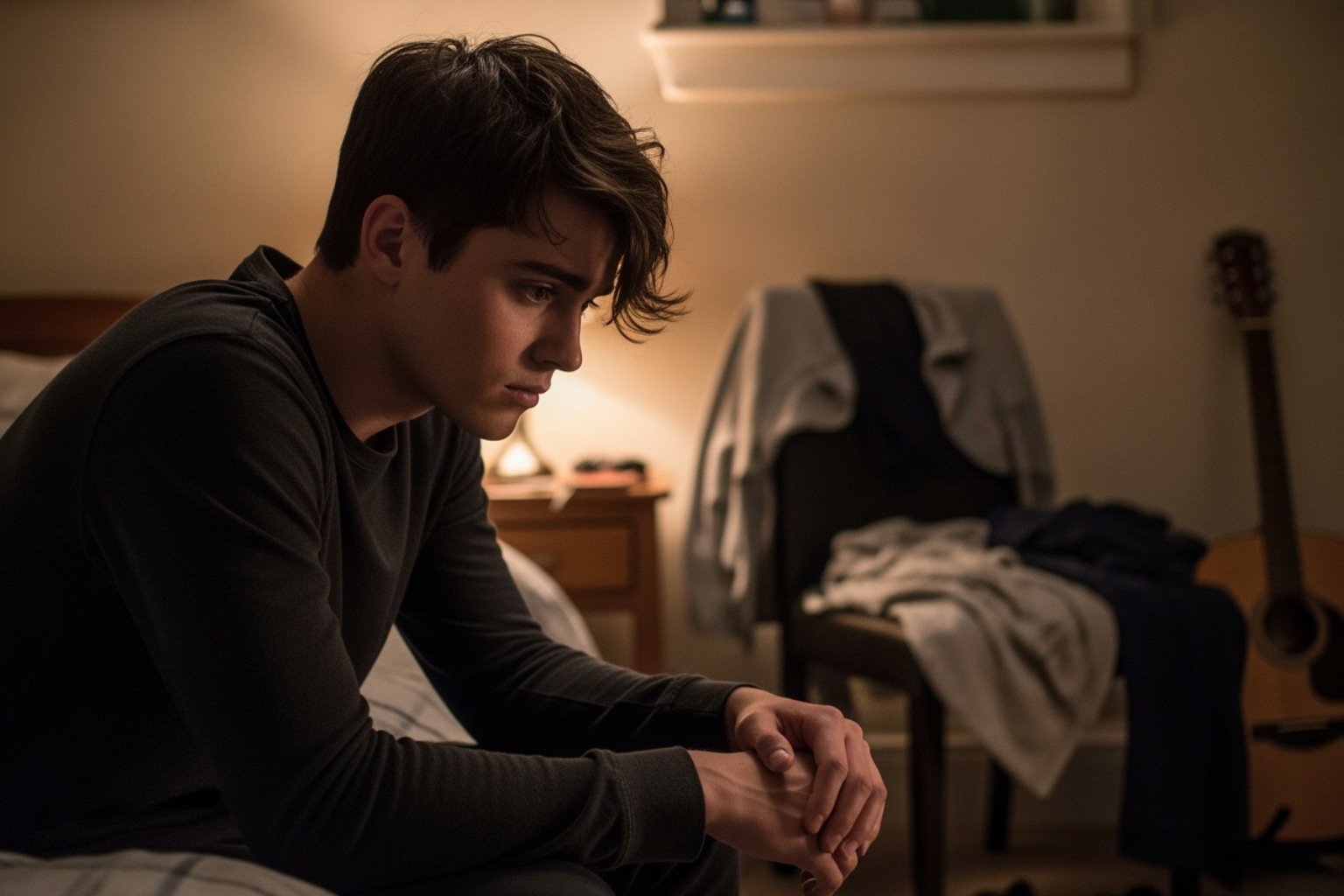 Felix Mallard as Marcus Baker in a scene from 'Ginny & Georgia' - felix mallard