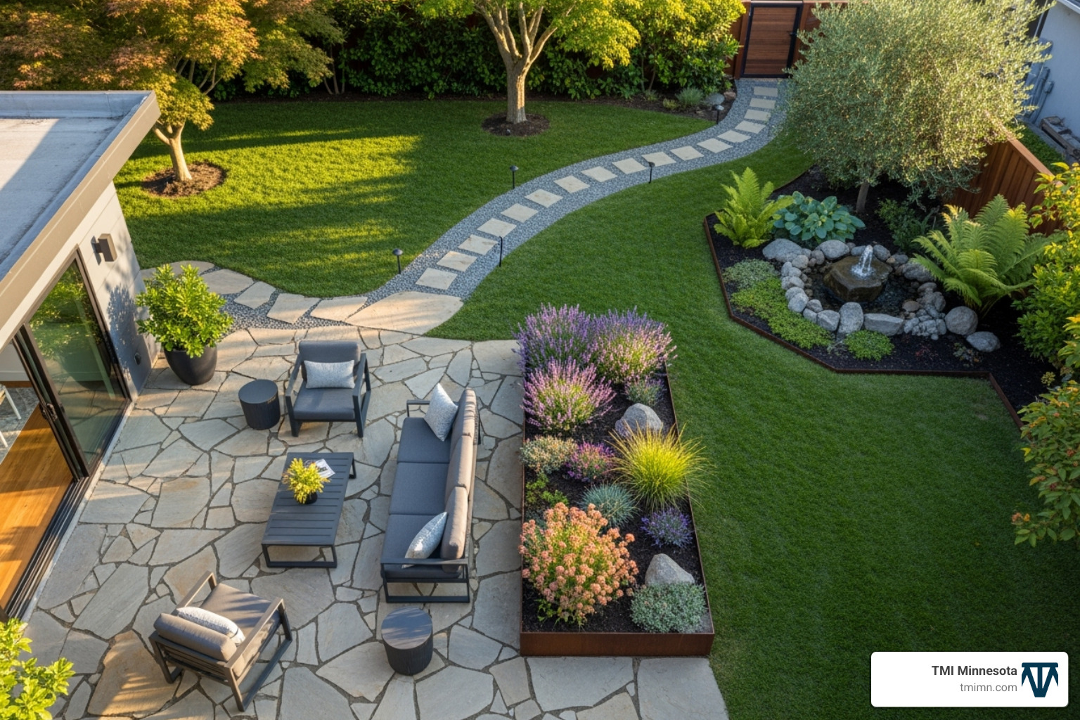 Image of a detailed 3D landscape design rendering - landscape installation twin cities Image of a detailed 3D landscape design rendering - landscape installation twin cities