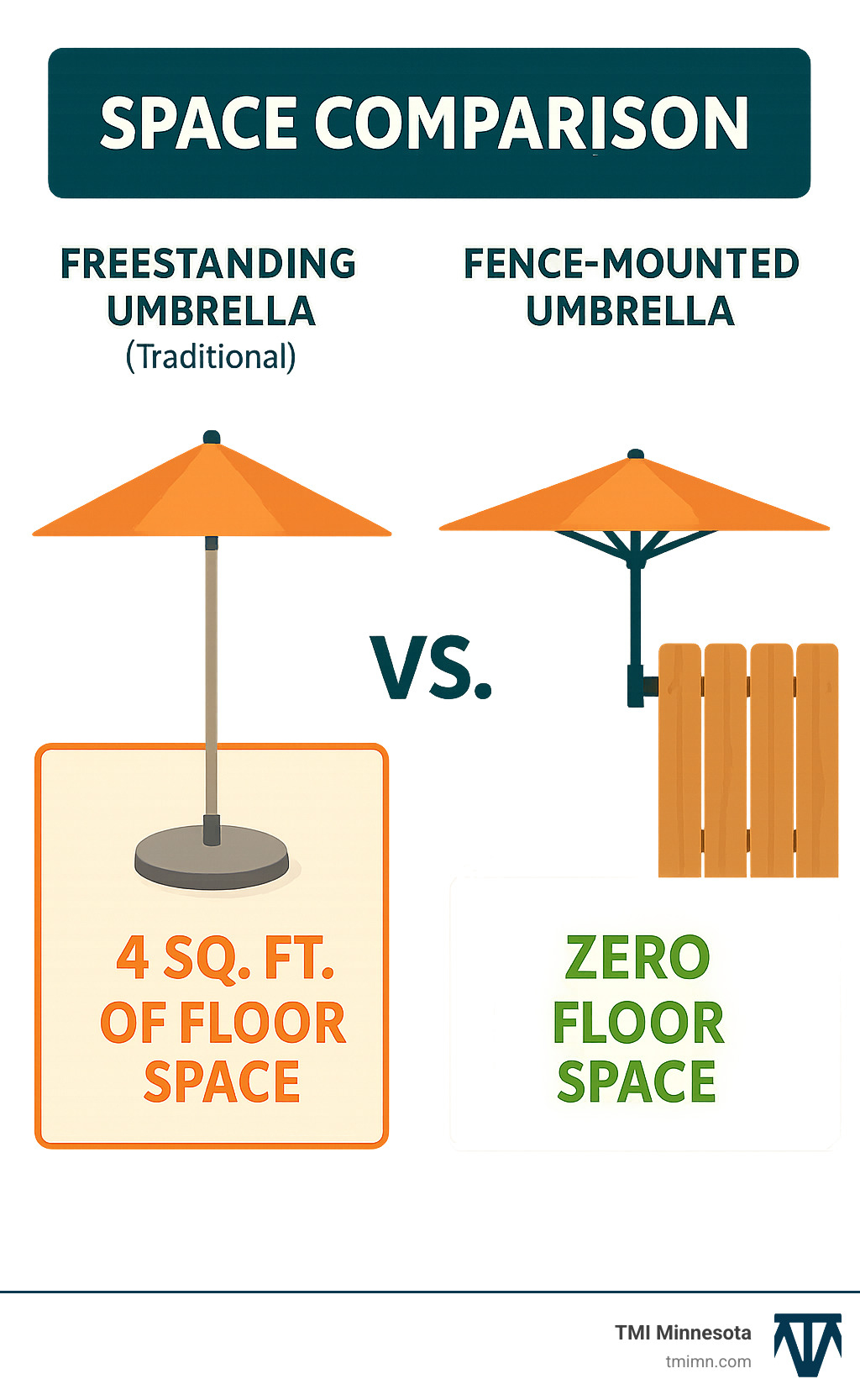 Fence Mounted Umbrellas: Optimize Your Outdoor Shade | 2025, image size:1024x1666