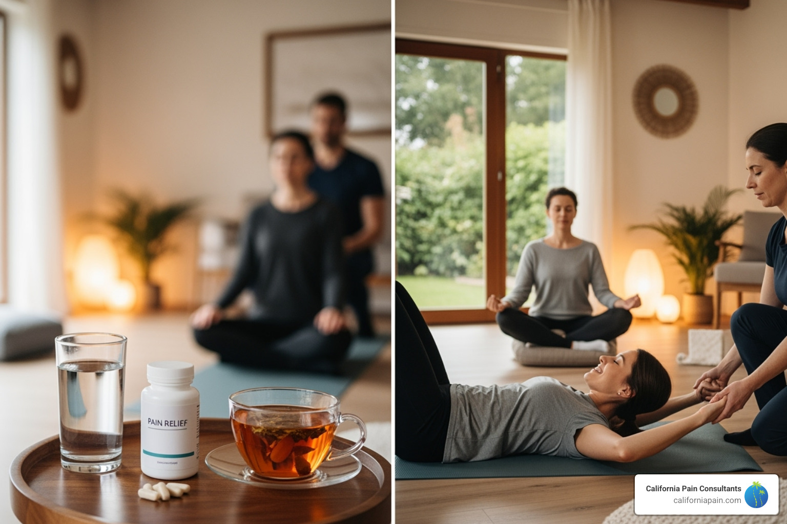 various non-surgical treatment modalities like physical therapy, medication, and relaxation - pain management for pelvic pain