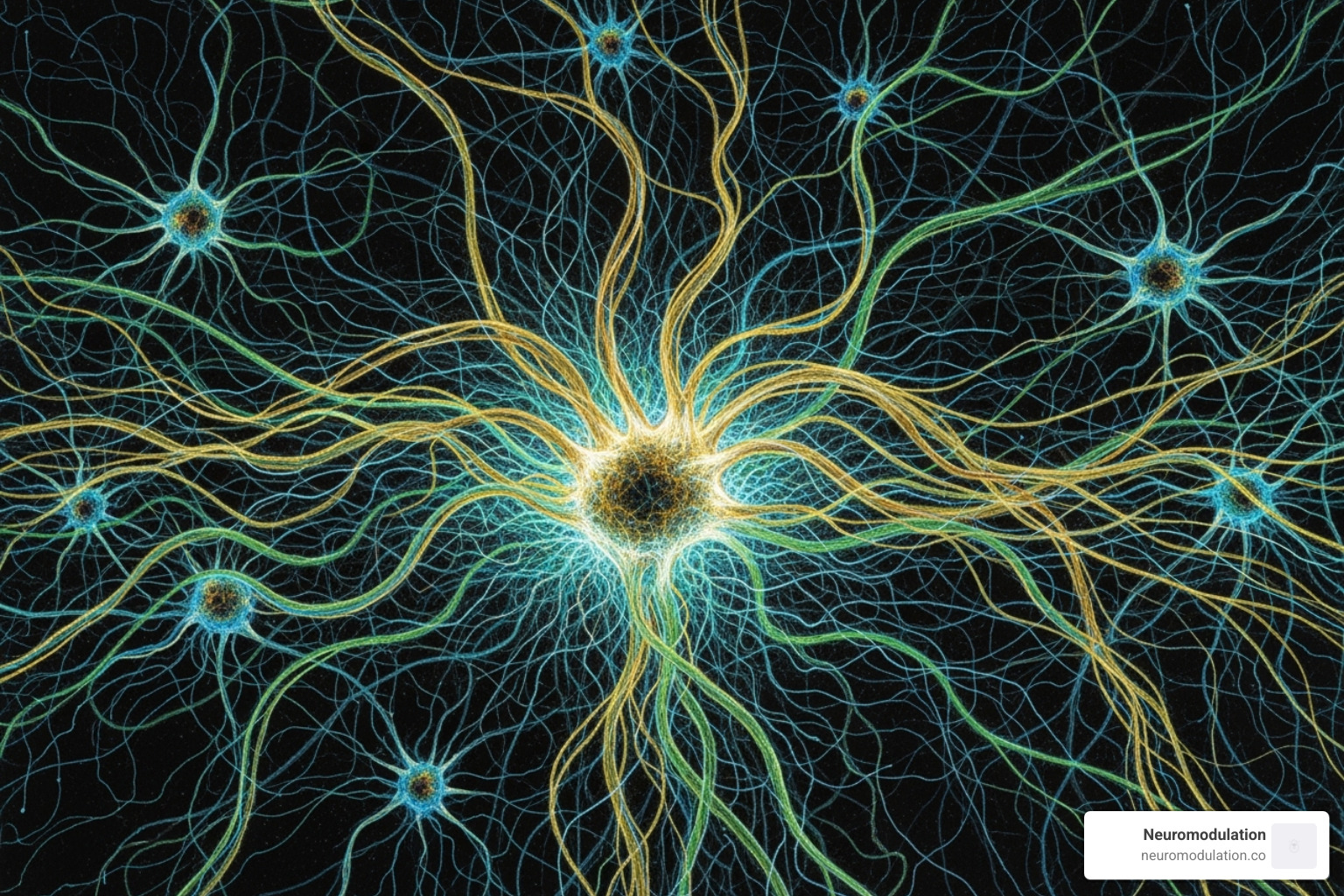 abstract representation of neural pathways - What is sacral neuromodulation?