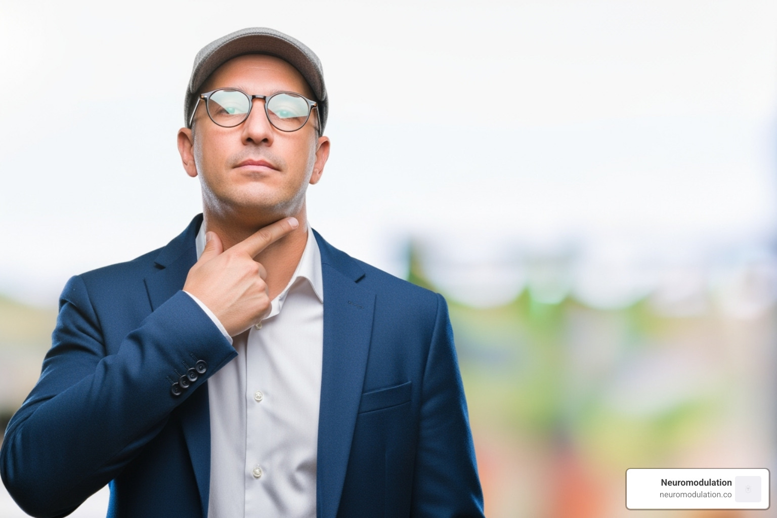 Person pointing to throat - Vagus Nerve Stimulation Side Effects