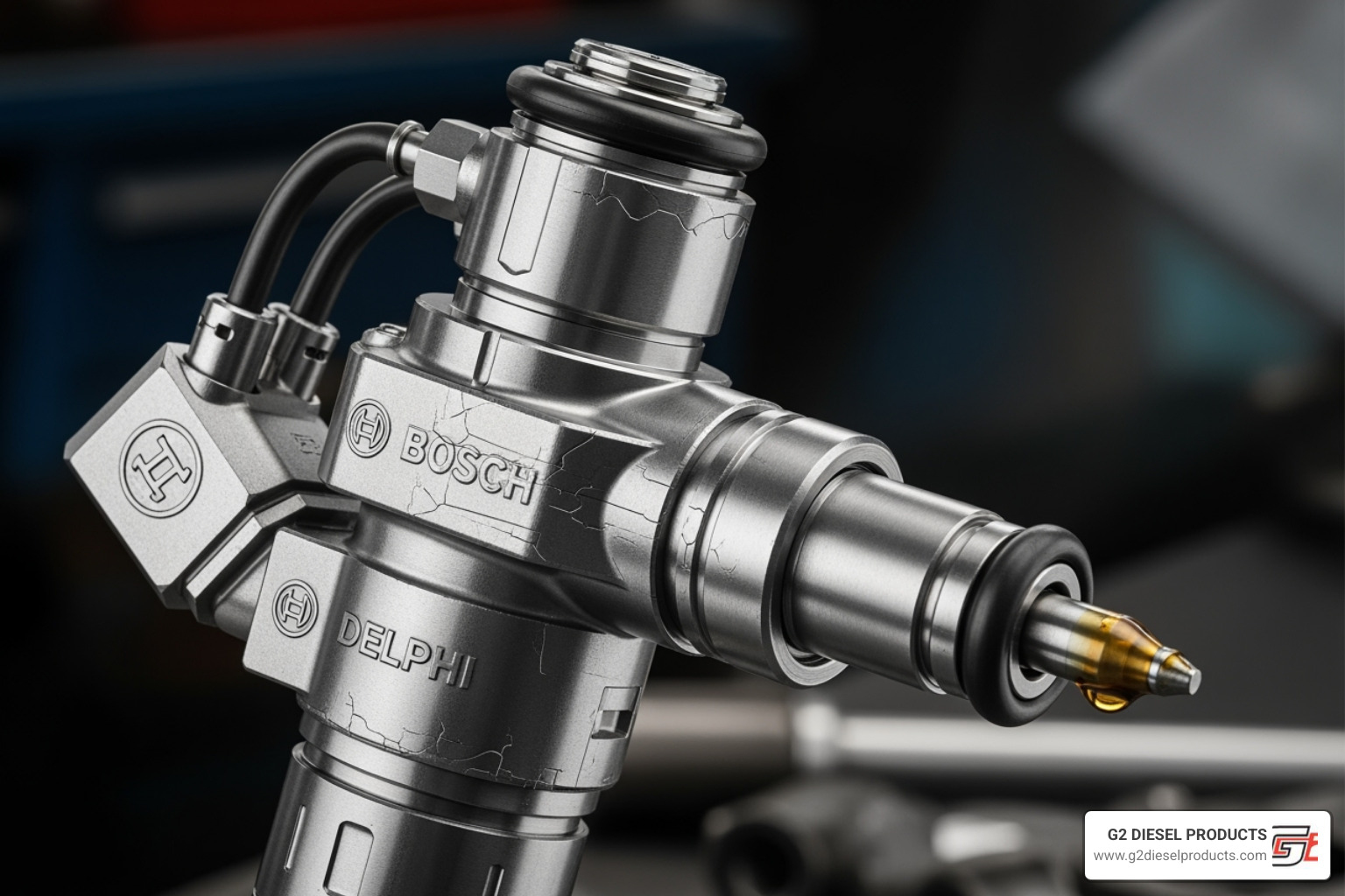 A high-performance common rail diesel injector for a heavy-duty truck - Fuel injector replacement parts