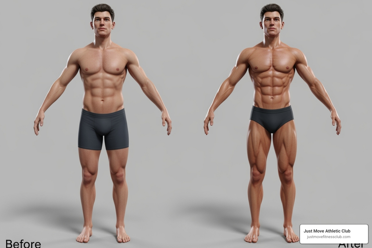 side-by-side avatar comparison - Fit3D Pro Body Scanner