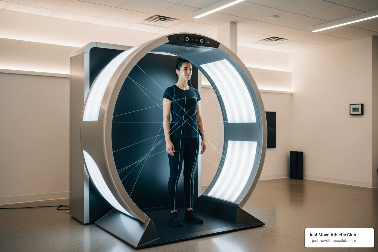 a person using a 3D body scanner - gyms in lakeland fl