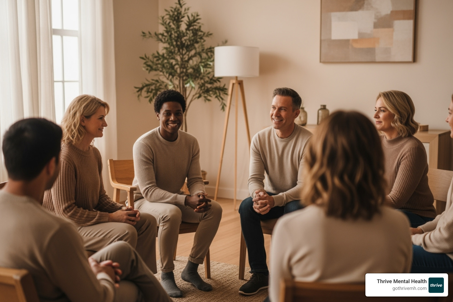 A group therapy session in progress - PHP mental health services