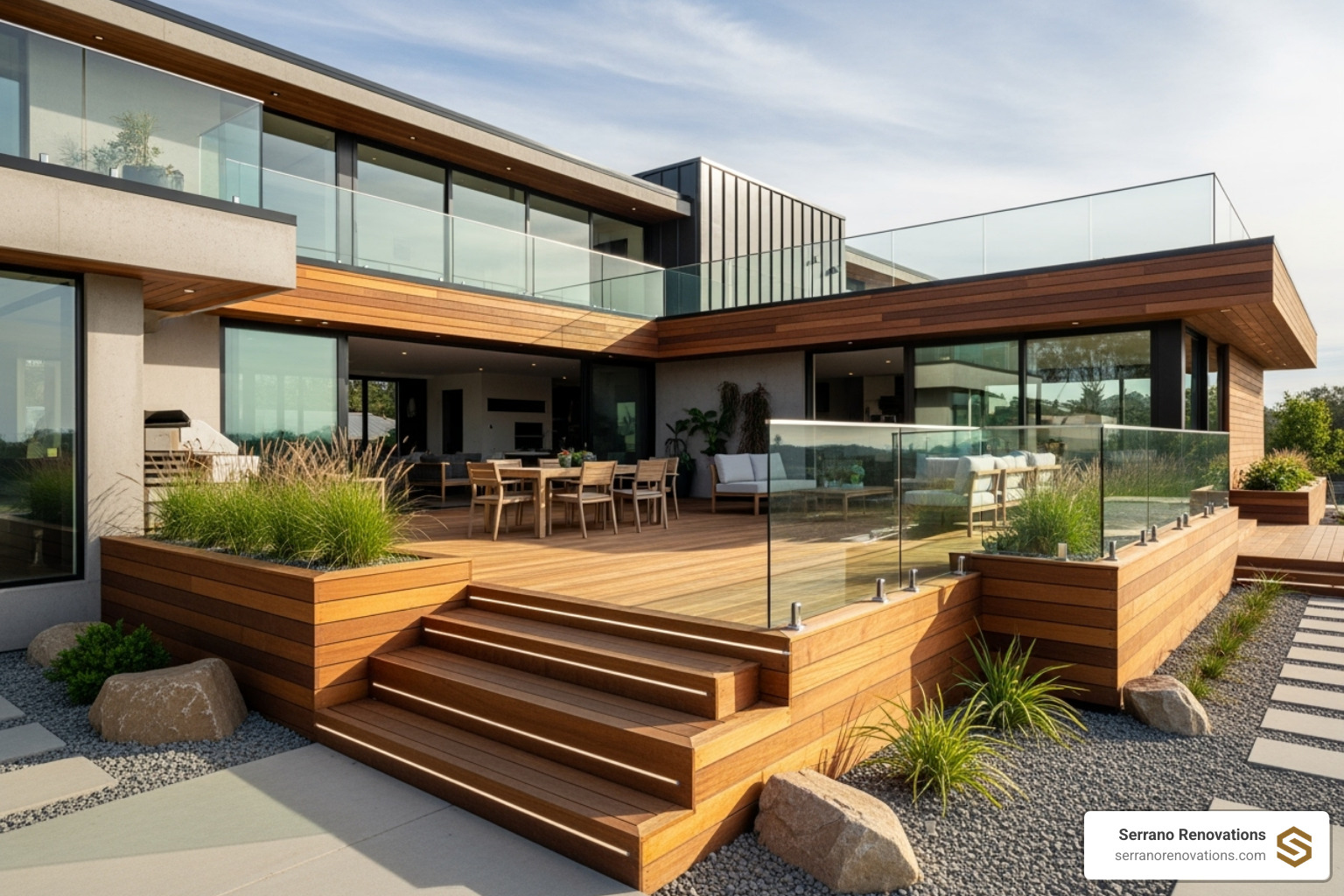 deck blueprint or 3D design rendering - Boca Raton deck builders