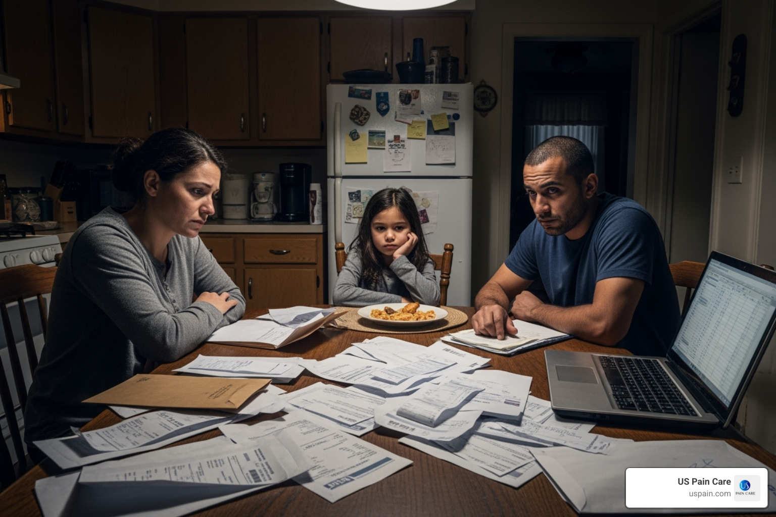family looking stressed while reviewing bills - chronic pain family support family looking stressed while reviewing bills - chronic pain family support