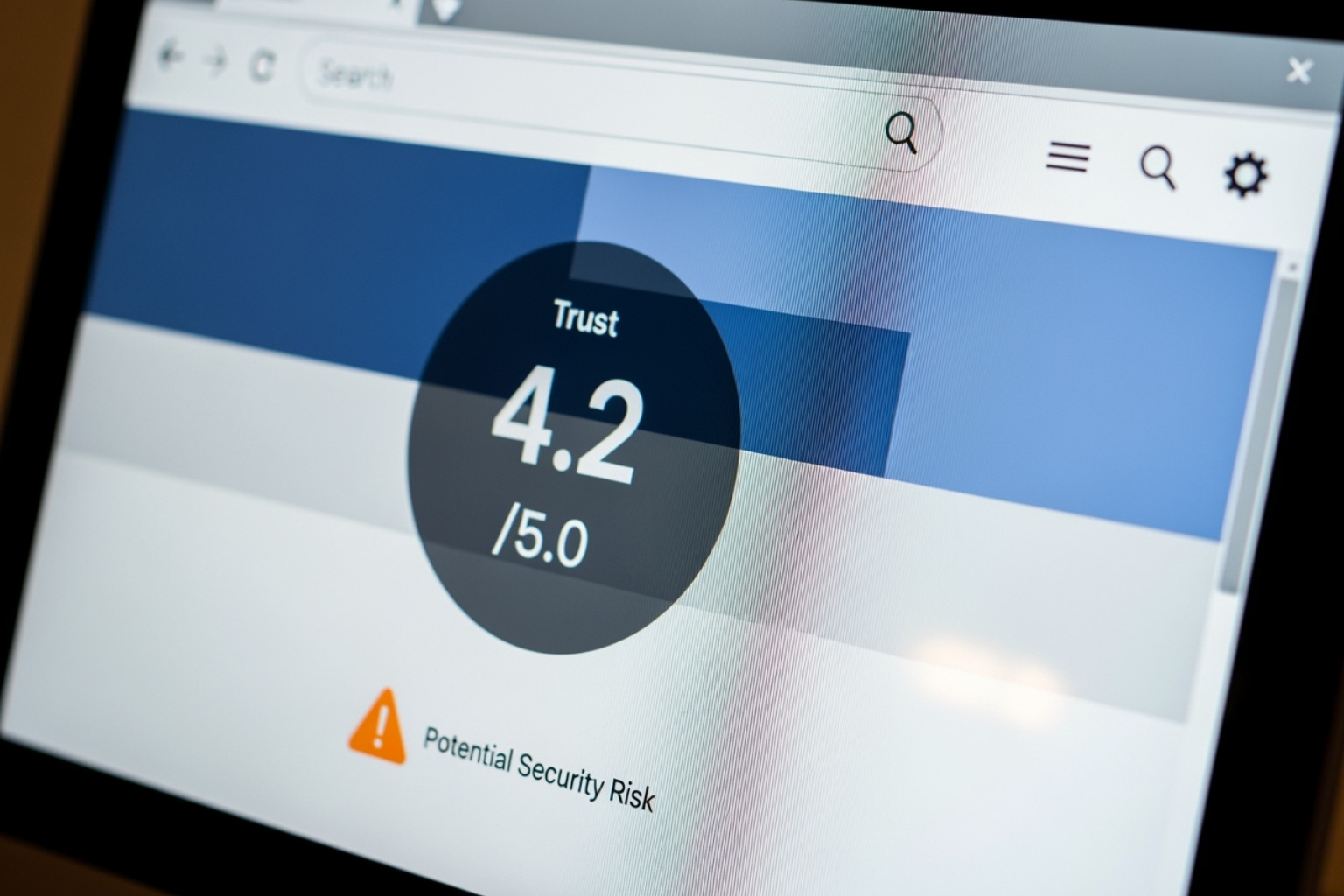 Image showing a screenshot of ScamAdviser's trust score for 5starsstocks.com, displaying a 66/100 rating with a "low trust score" warning. - 5starsstocks.com stocks