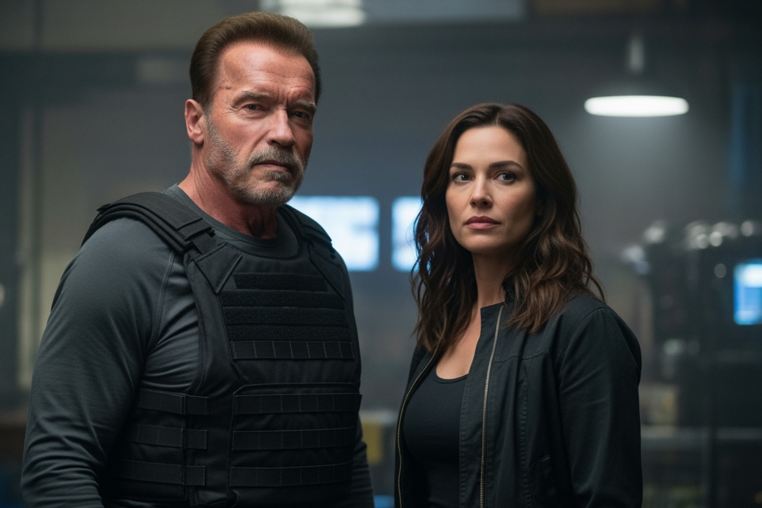 Monica Barbaro in the Netflix series 'FUBAR' with Arnold Schwarzenegger - monica barbaro movies and tv shows