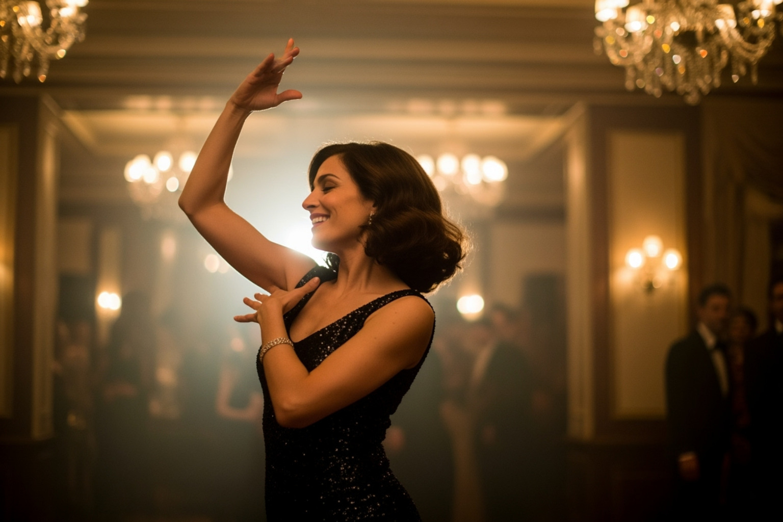 Monica Barbaro dancing or a still from 'At Midnight' showcasing her dancing - monica barbaro movies and tv shows