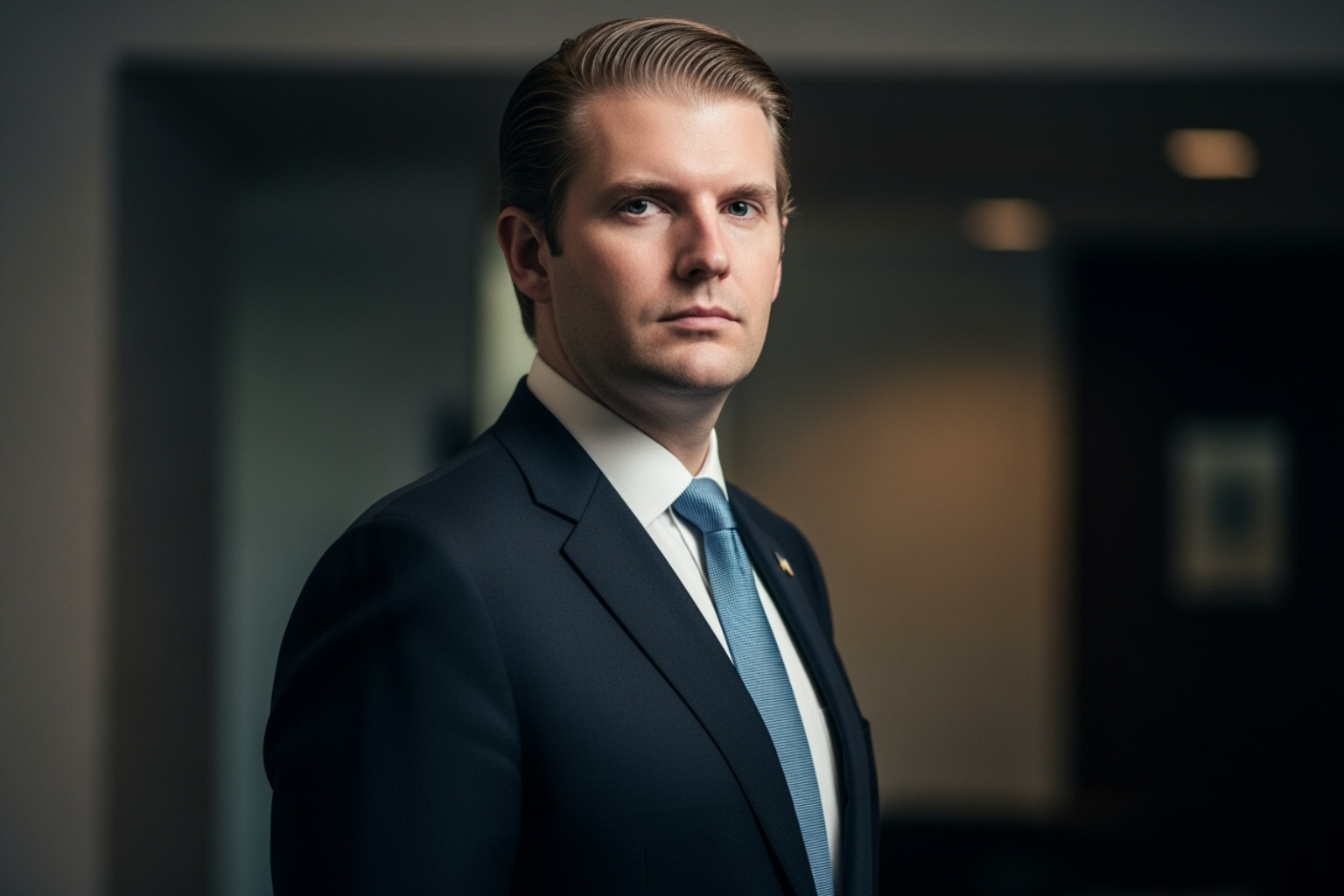 Eric Trump speaking at a campaign rally - eric trump