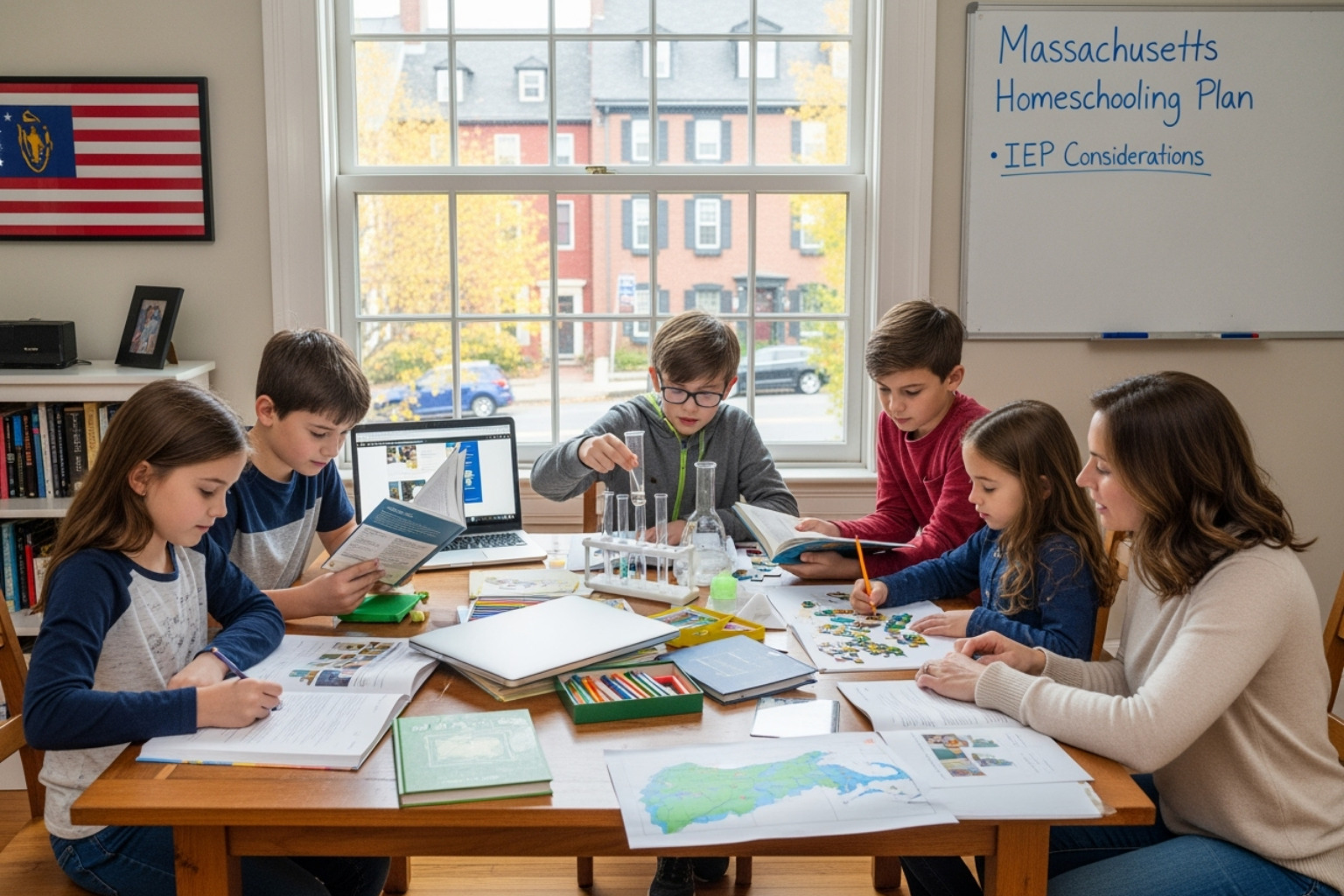 legal document or gavel with a textbook - does massachusetts allow homeschool for iep kids