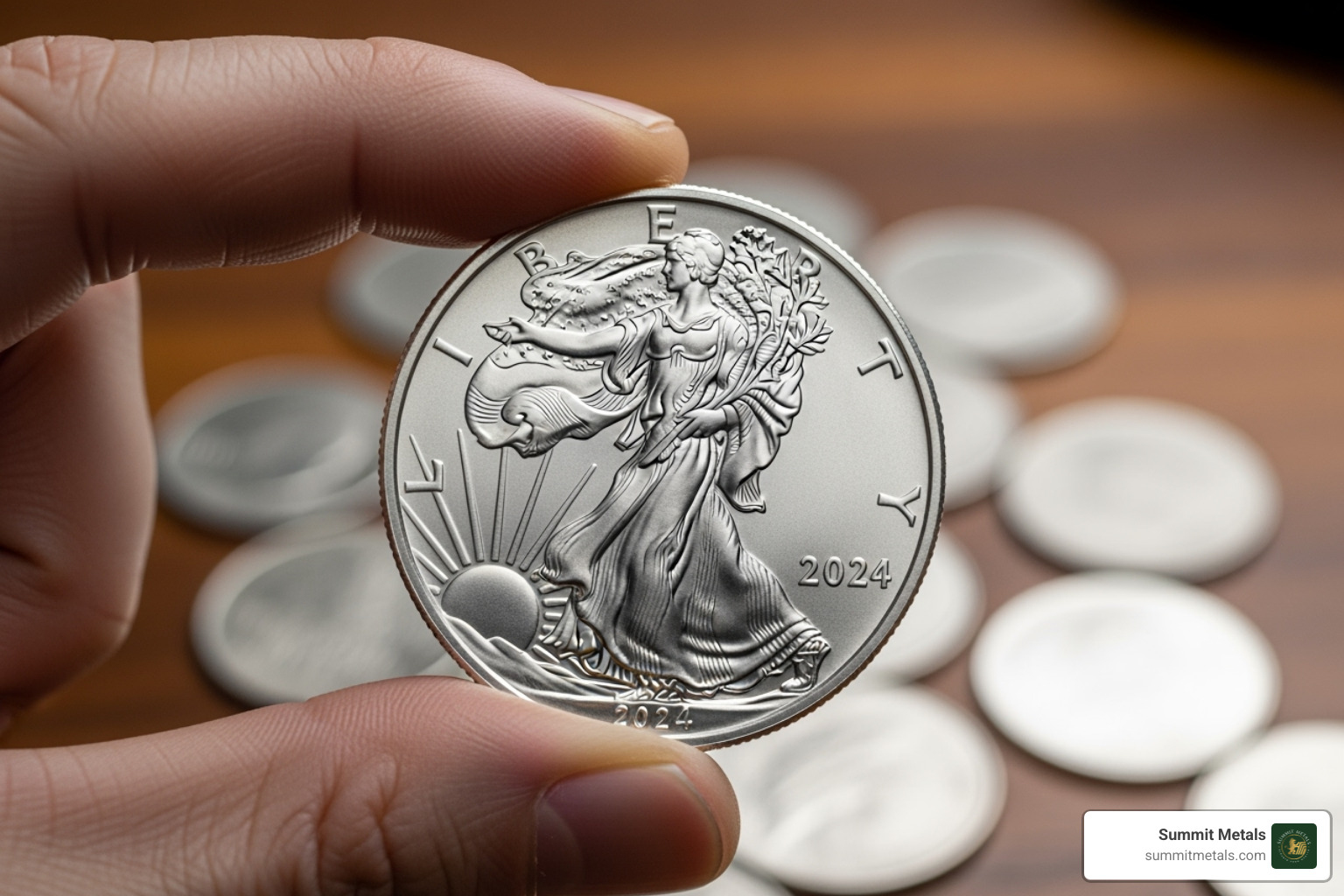 Image of the Type 1 and Type 2 American Silver Eagle reverse designs side-by-side - Buy American silver eagle