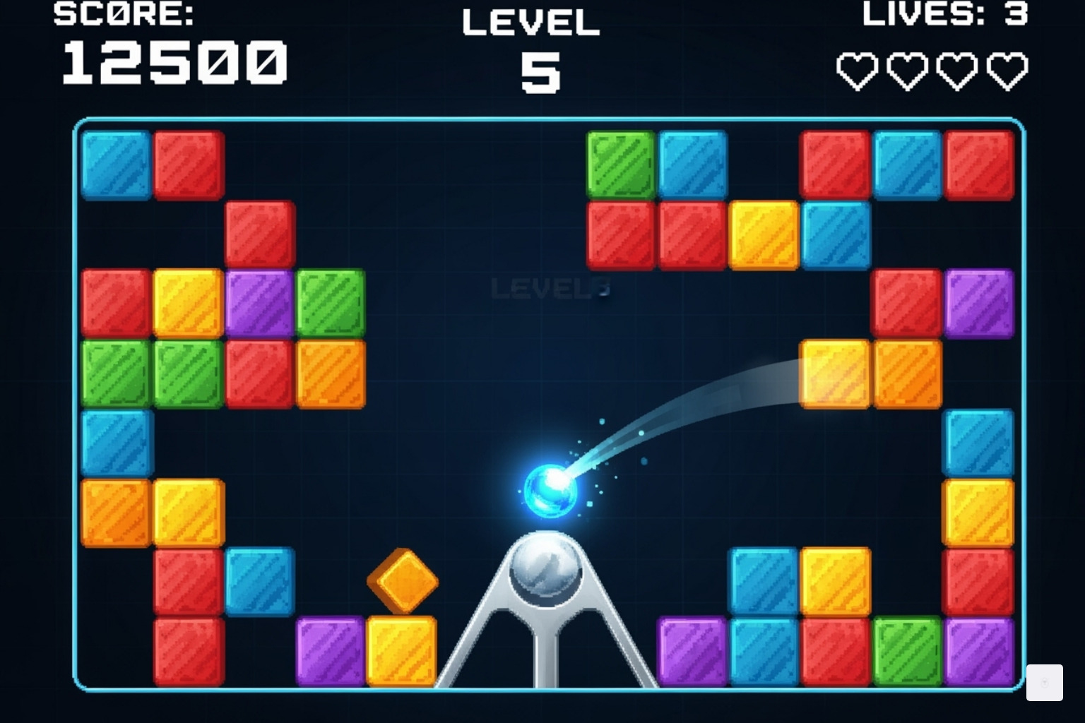 Google Block Breaker game interface - Google Block Breaker