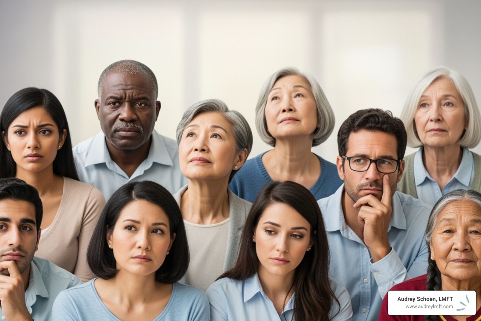 diverse group of adults, representing different life experiences and challenges - accelerated resolution therapy for trauma