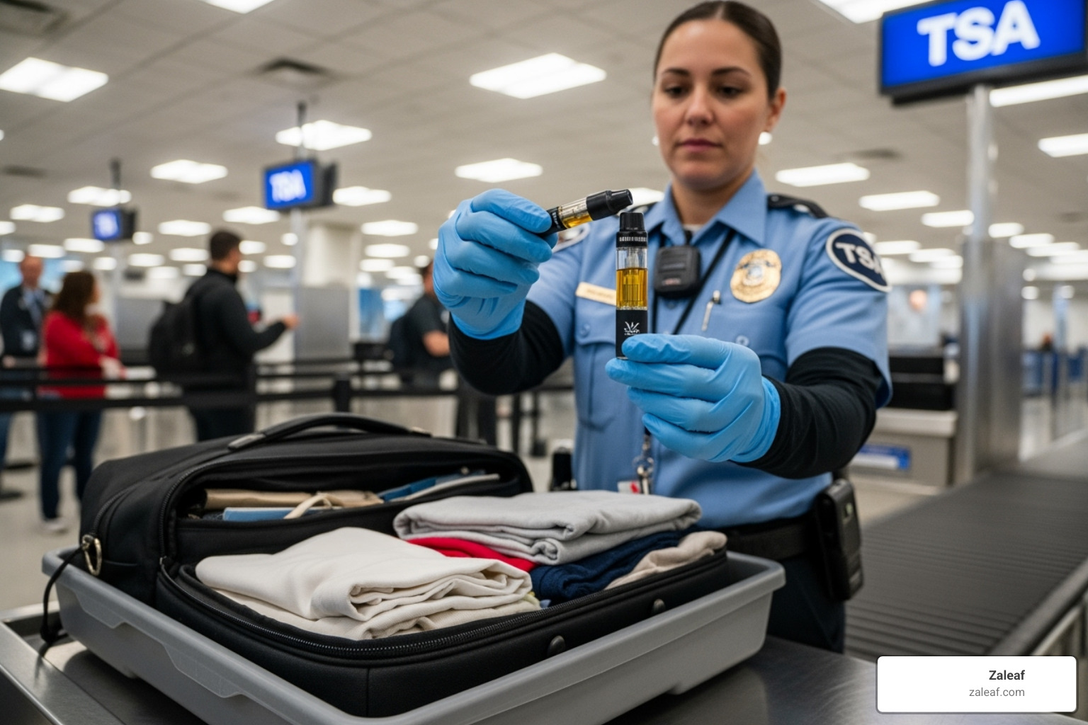Vape pen, battery, and cartridge packed separately in a clear, quart-sized bag with other toiletries - can you carry a thc vape pen on an airplane