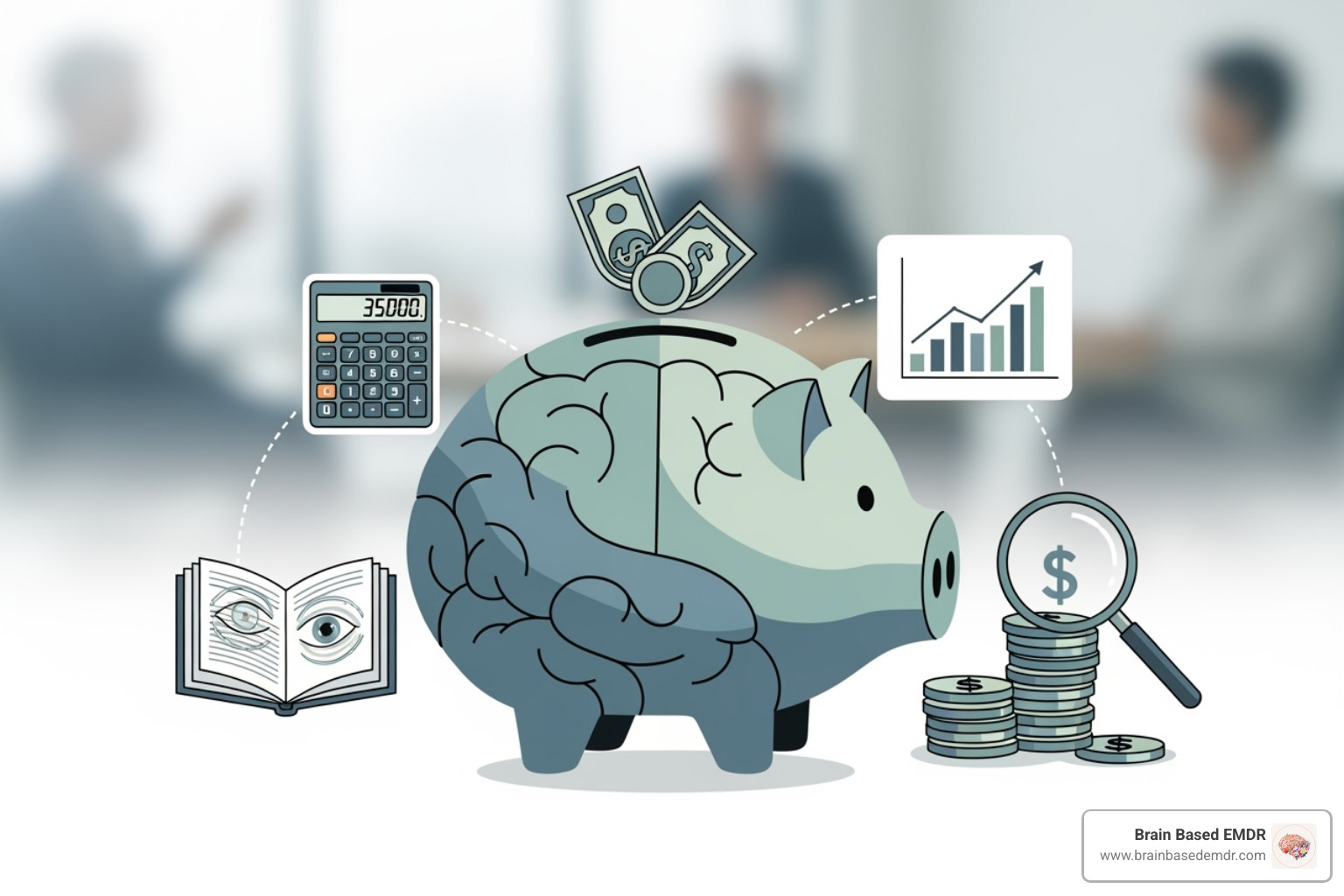 a checklist showing included vs. extra costs for EMDR training - emdr basic training cost