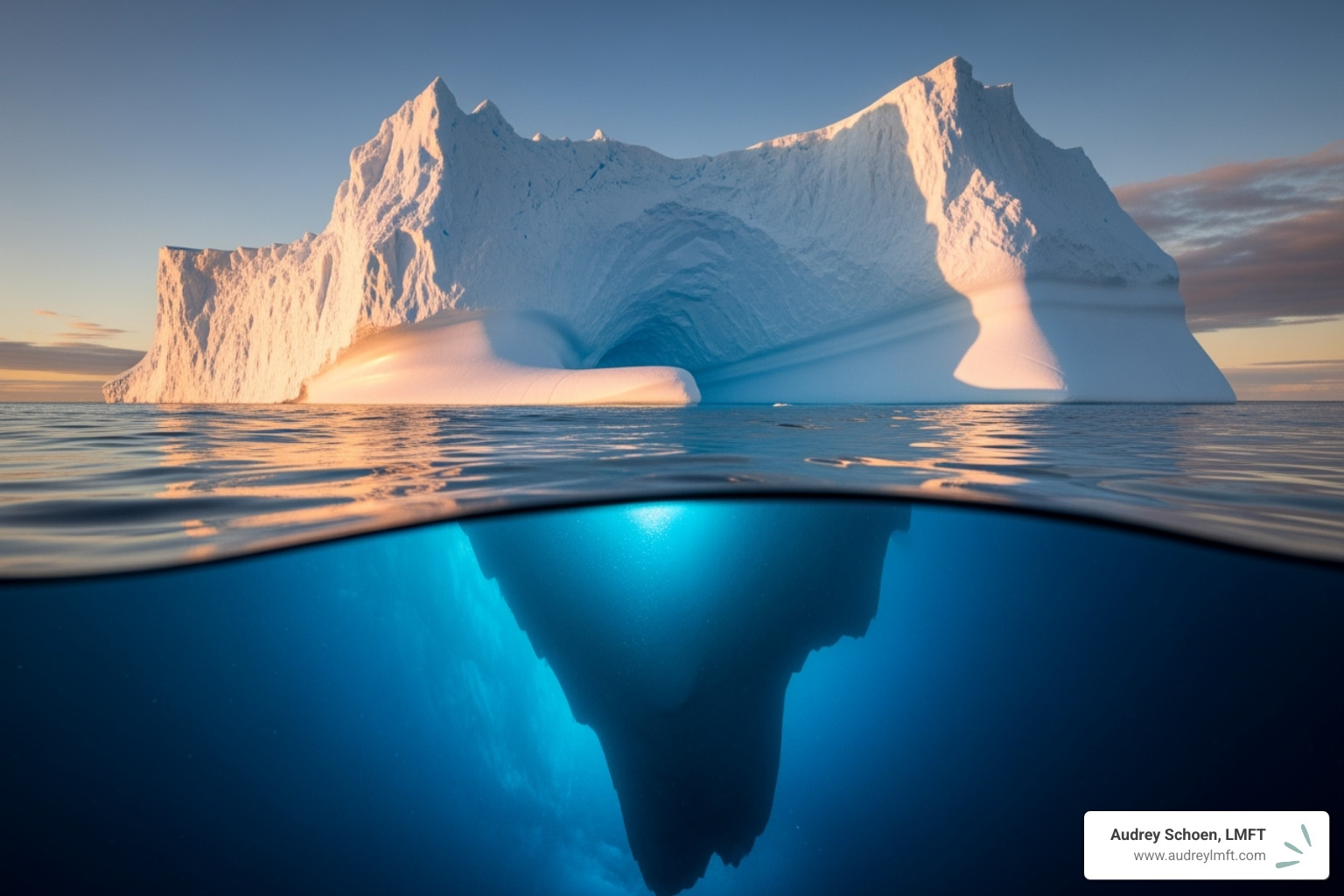 Iceberg Model of relationship issues - couples therapy for communication issues