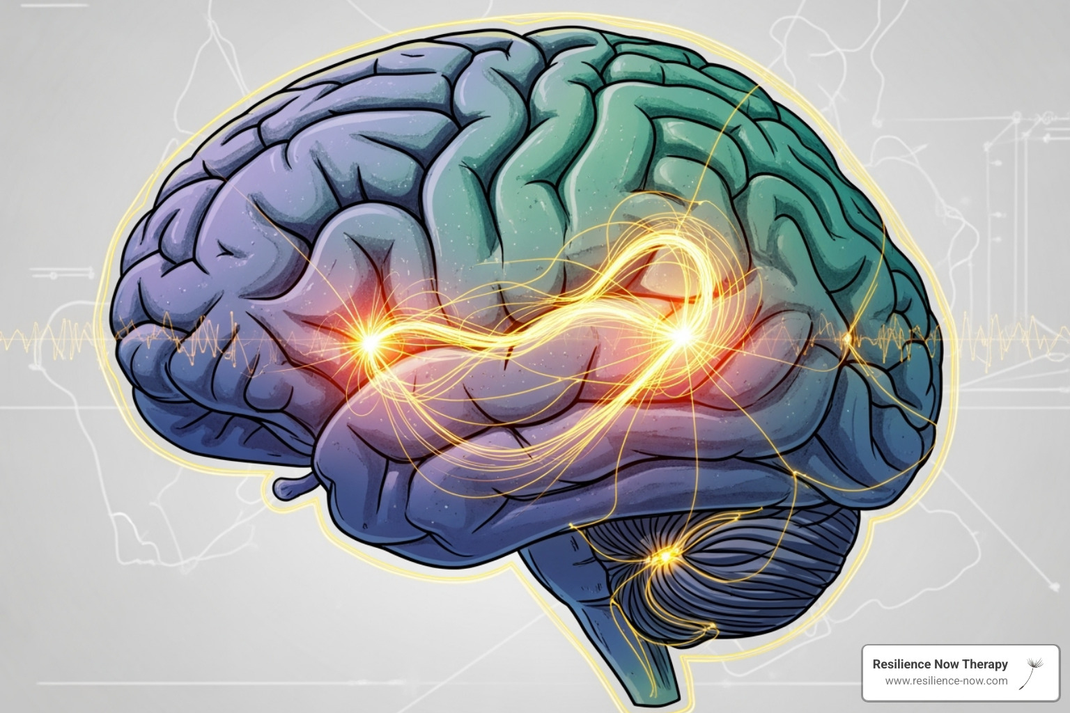 illustrating brain activity during EMDR - emdr treatment calgary