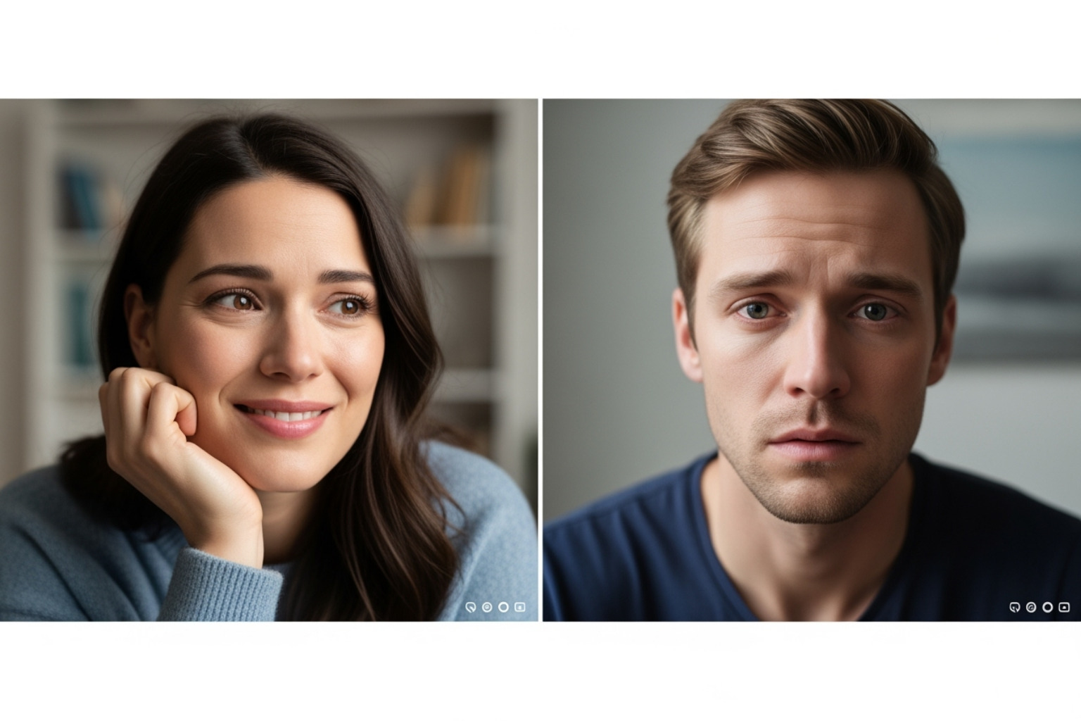two people having a supportive video call - location independent therapists