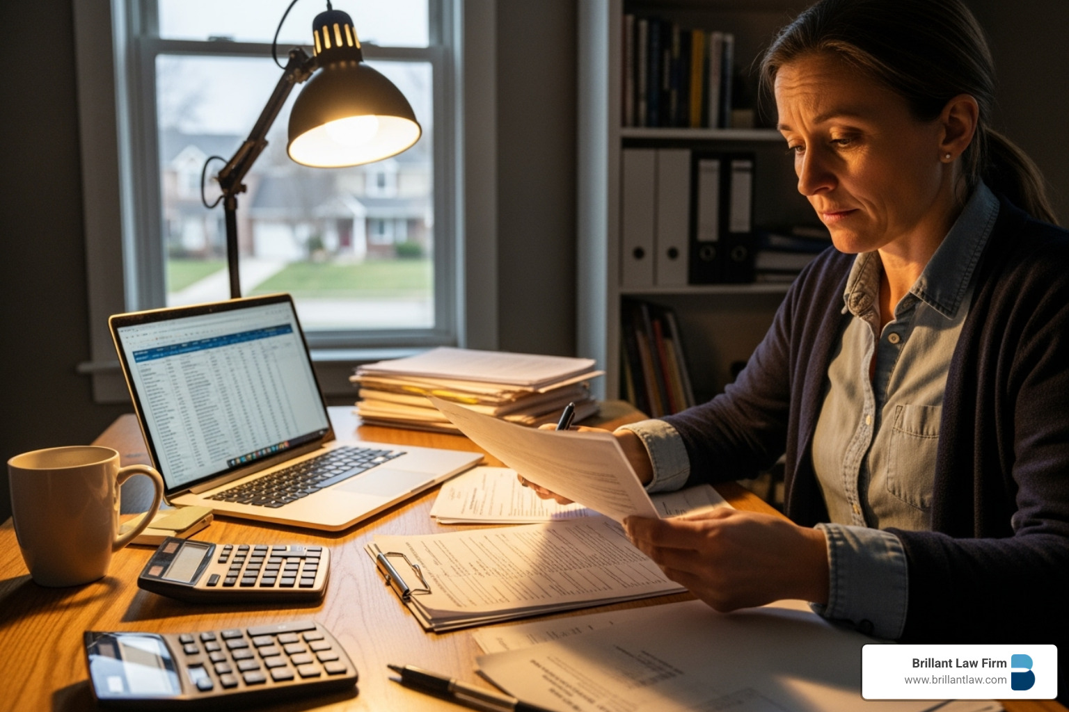 Concerned individual reviewing tax documents - California tax audit lawyer
