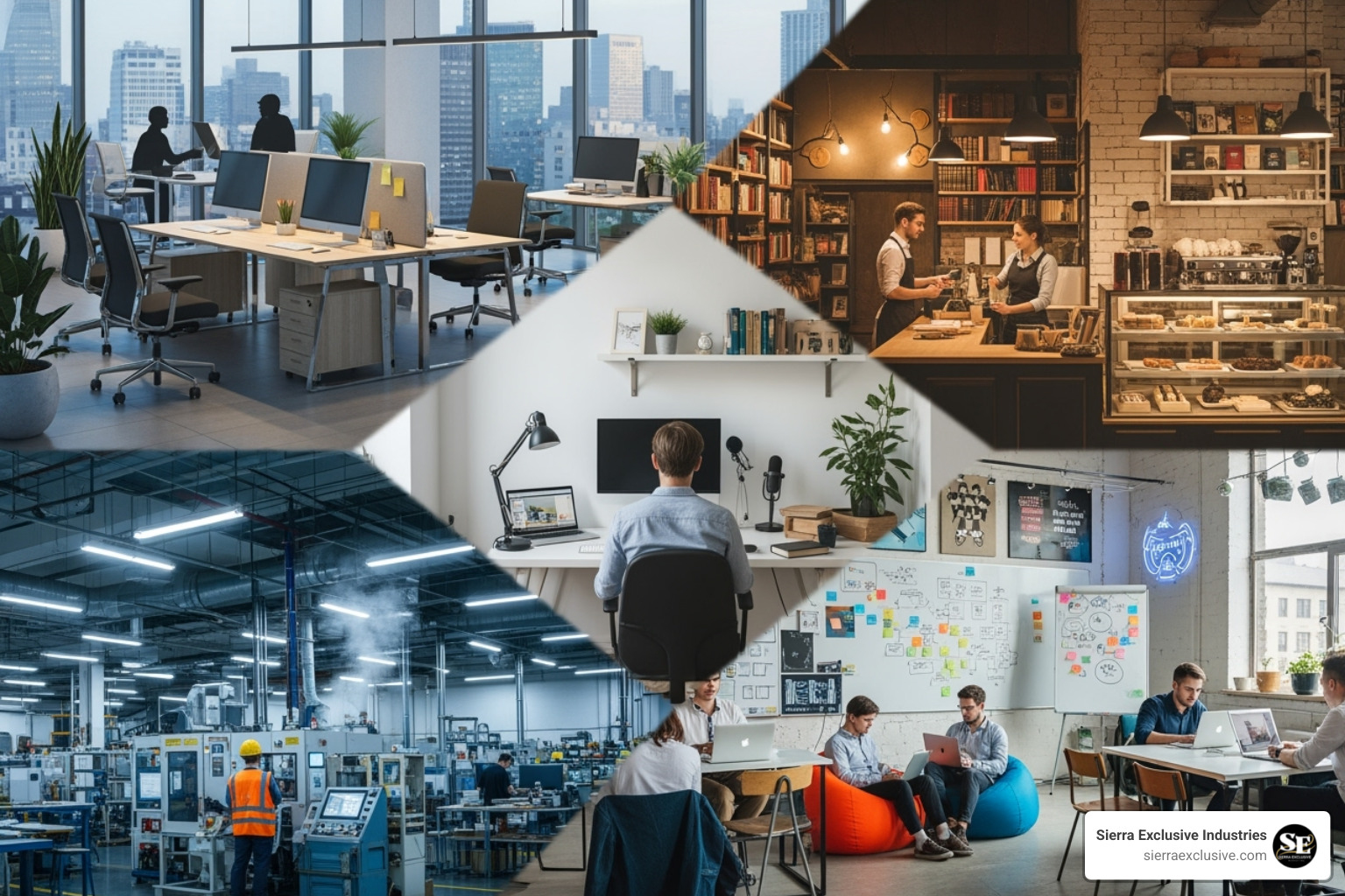 diverse business settings - business development consulting firms