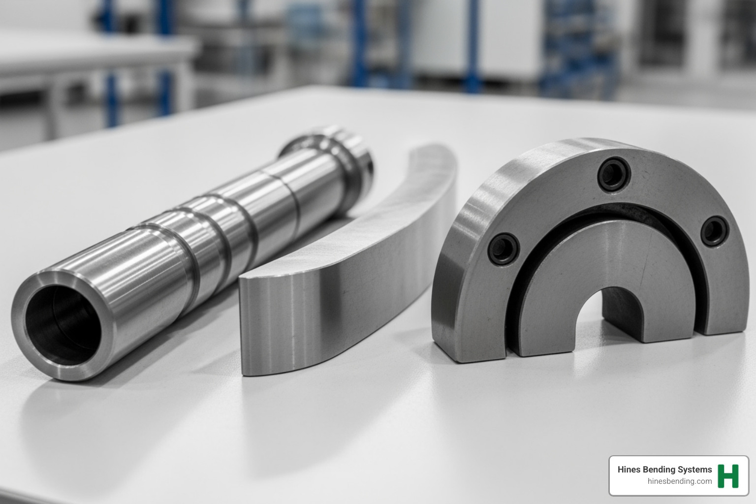 Variety of Hines bender tooling, including mandrel, wiper die, and clamp die - cnc tube bender for sale