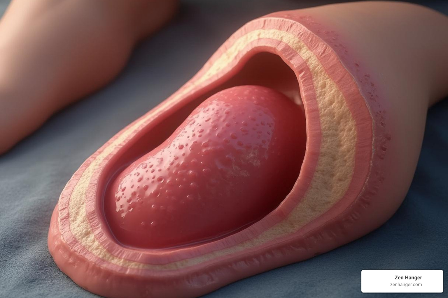 a penis immediately after a pumping session showing temporary size increase - penis pump before and after pictures