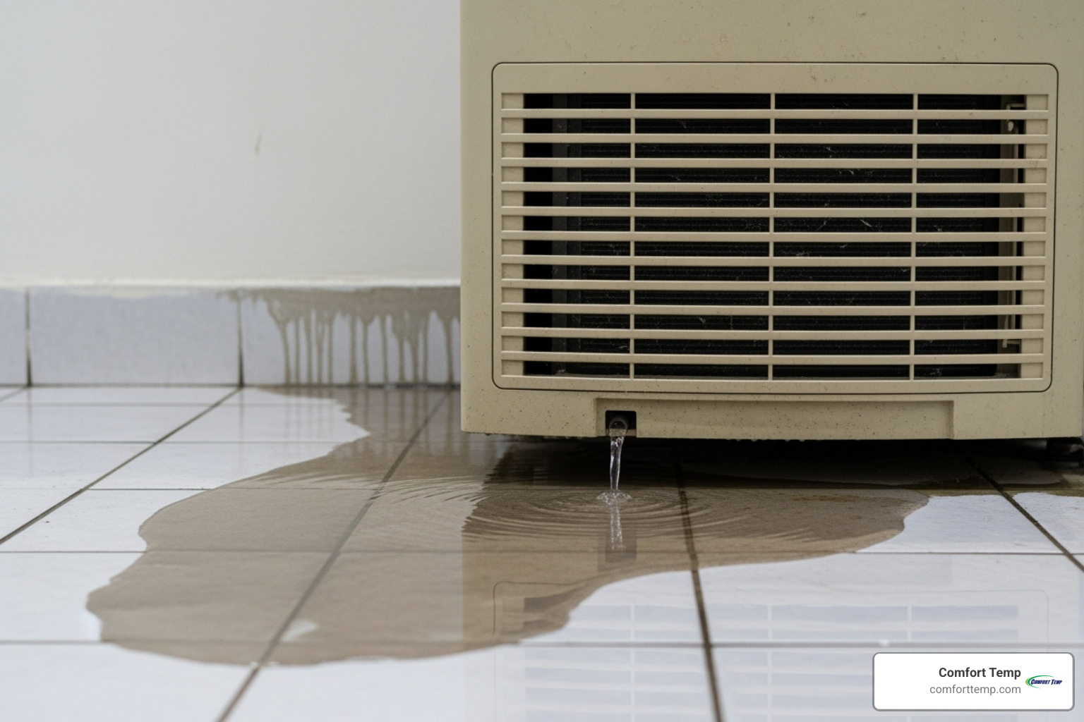 Water pooling around an indoor AC unit - 24-hour AC repair Jacksonville Water pooling around an indoor AC unit - 24-hour AC repair Jacksonville